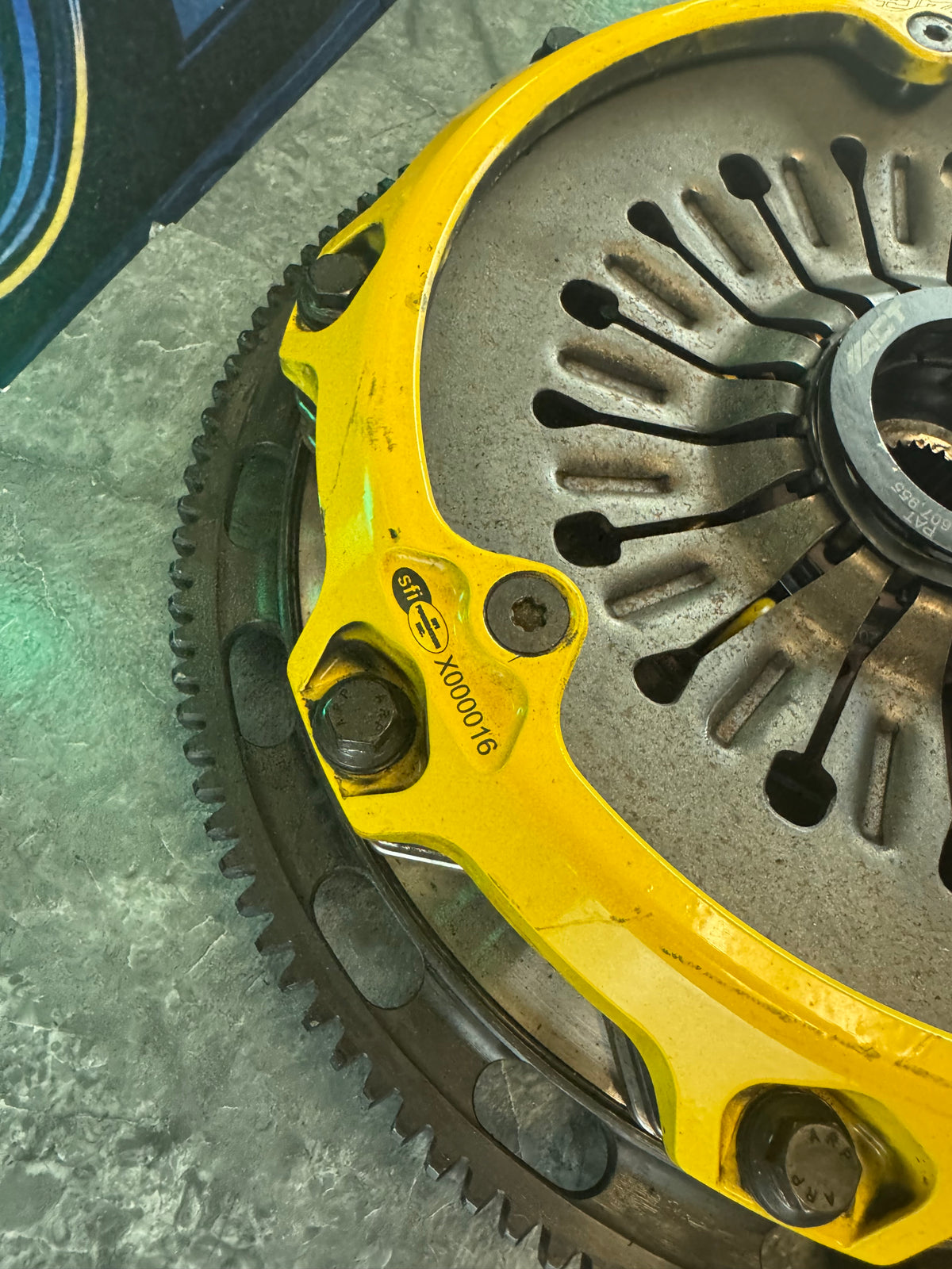 2004-2021 Subaru WRX STi ACT Mod-Twin 225 Extreme 6-Puck Sprung Street Clutch Kit Organic Disk With Monolock Collar
