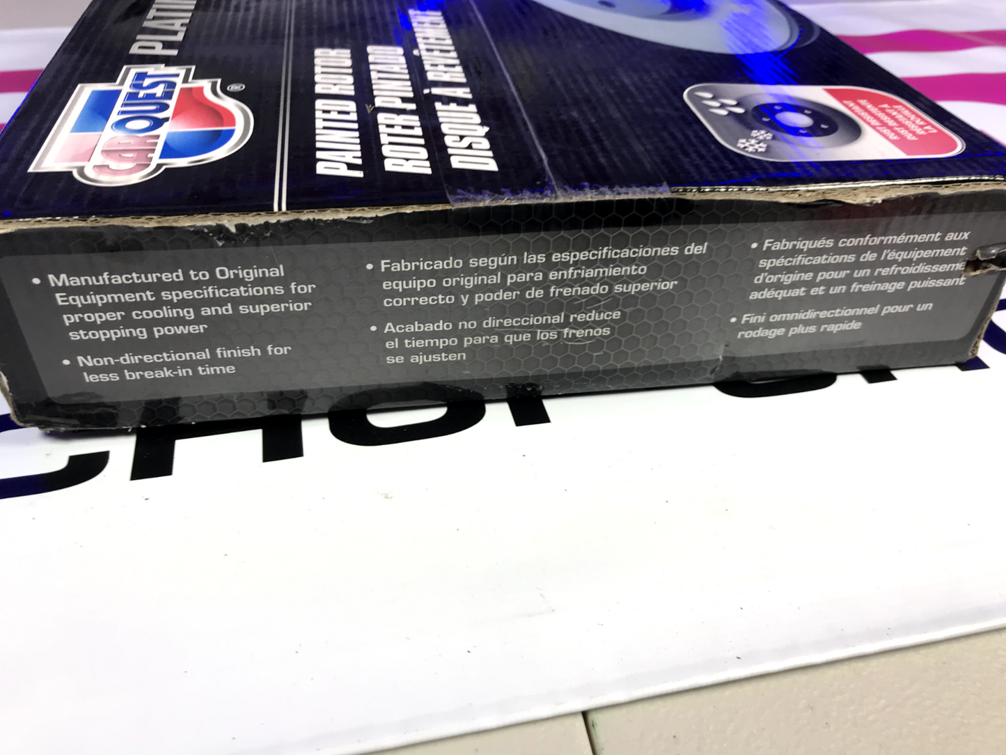Carquest Platinum Painted Brake Rotor Rear