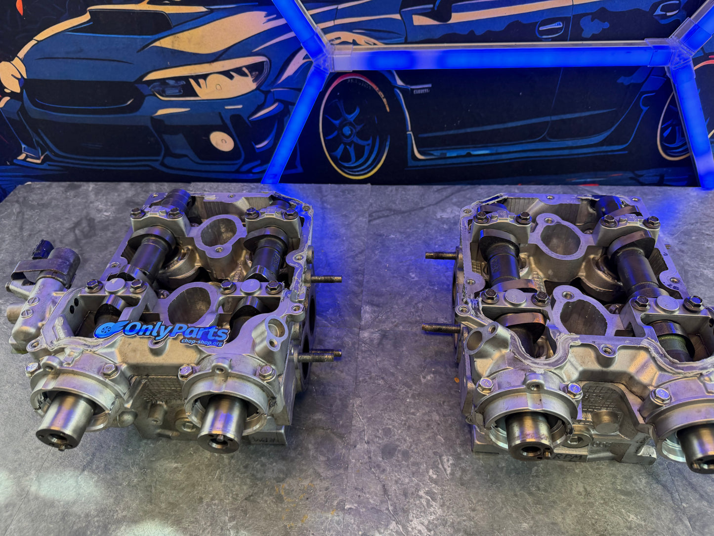 BUILT & cammed Subaru STi and wrx cylinder heads for IAG 950 14 mm drilled kelford r-199-d cams FERREA + 1 mm valves
