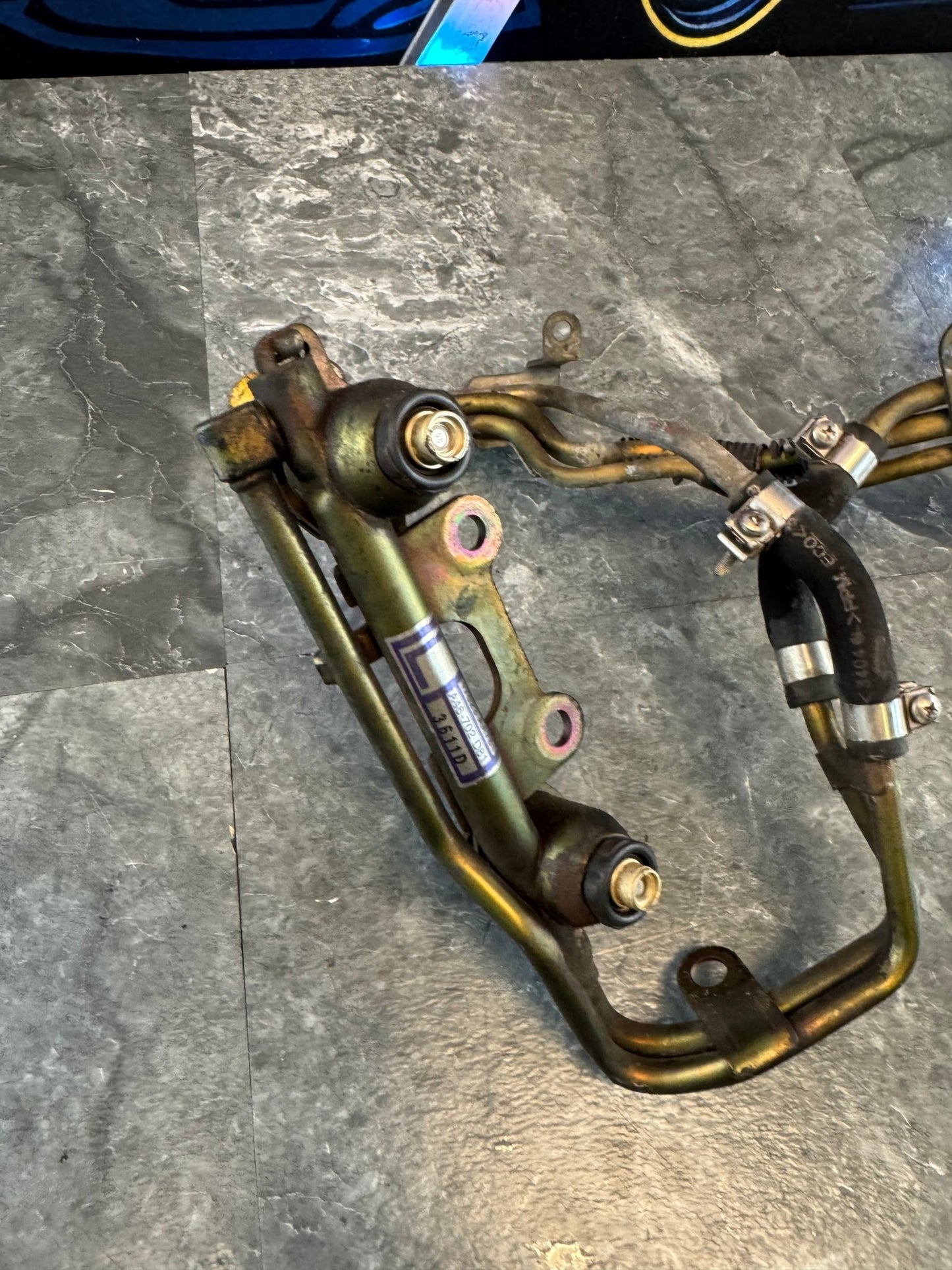 2004-2007 Subaru WRX STi OEM Under Manifold Fuel Lines And Rails With Side Feed Injectors