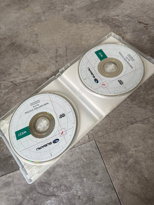 2009-2011 Subaru Forester Impreza Legacy Outback Navigation DVD MID WEST Coast U.S Map & Canada G2