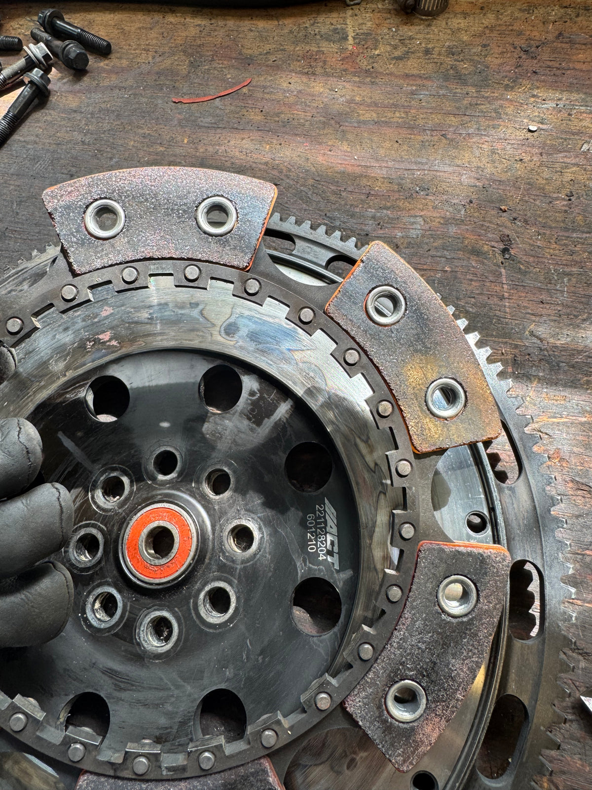 2004-2021 Subaru WRX STi ACT Mod-Twin 225 Extreme 6-Puck Sprung Street Clutch Kit Organic Disk With Monolock Collar