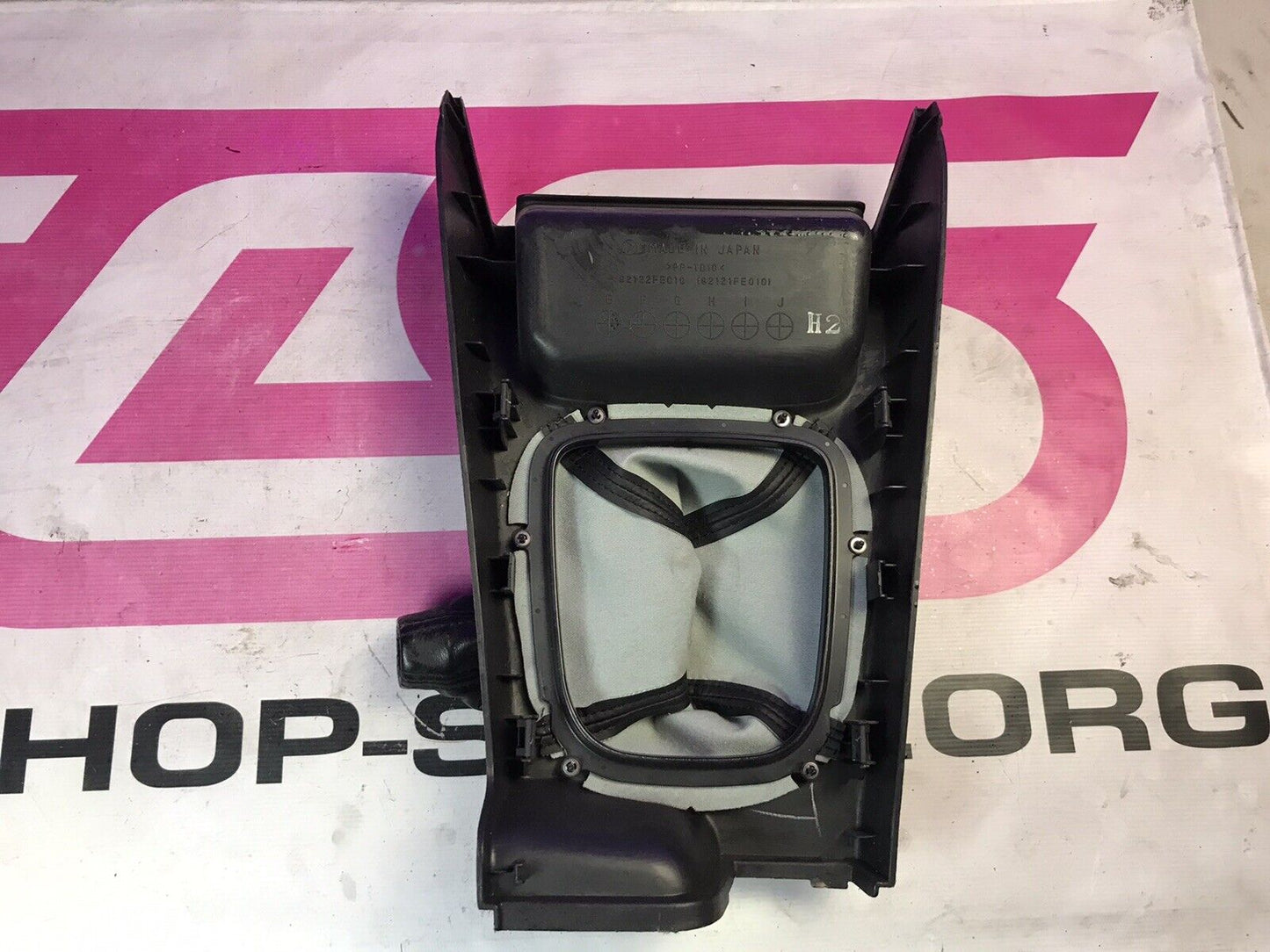 OEM 2002-2004 Subaru Impreza WRX Shifter Boot Bezel Trim 92121FE010