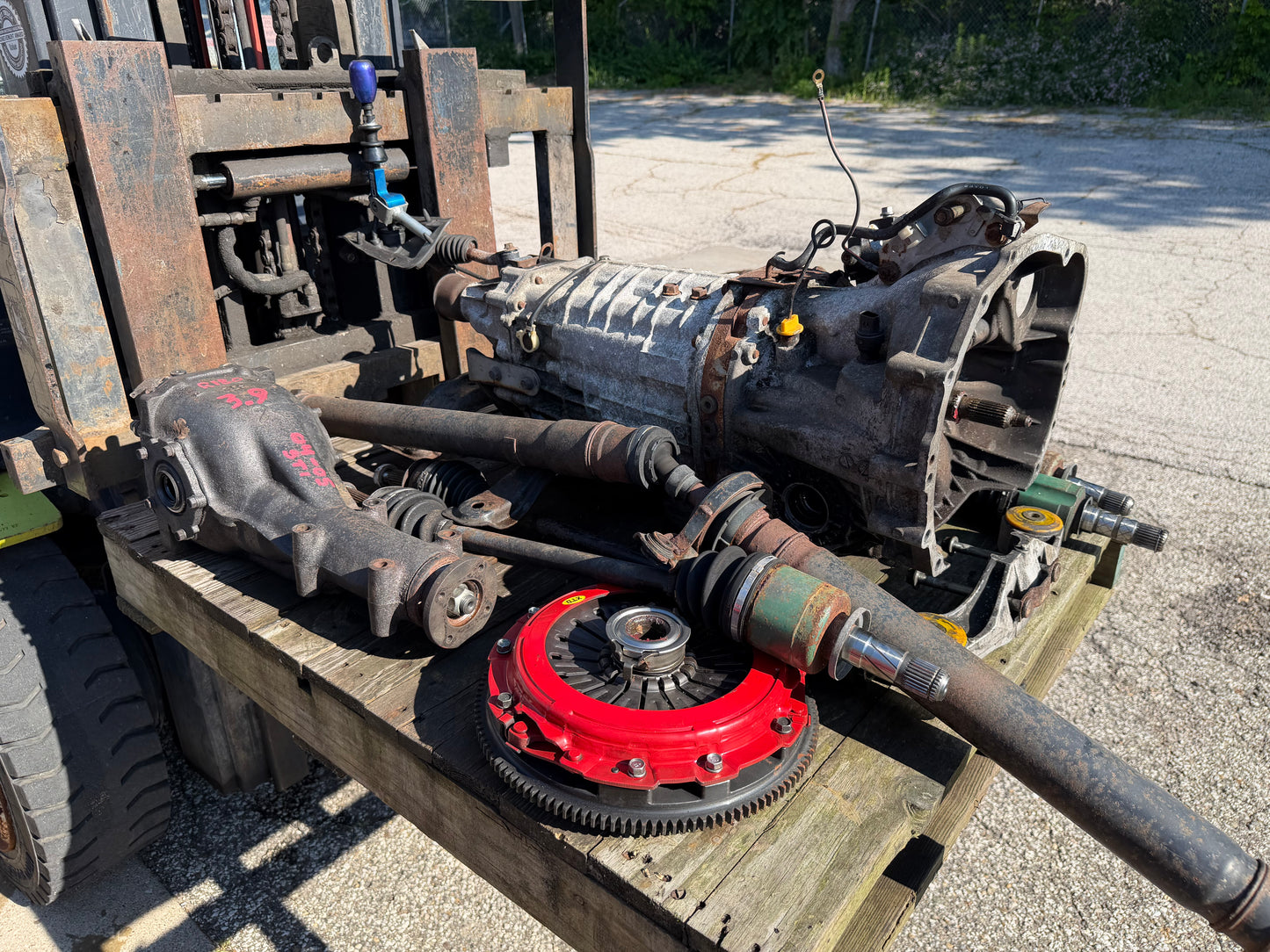 SUBARU six speed transmission swap package for 2008 - 2014 wrx w: STi 3.9 dccd gearbox & r-180 rear differential