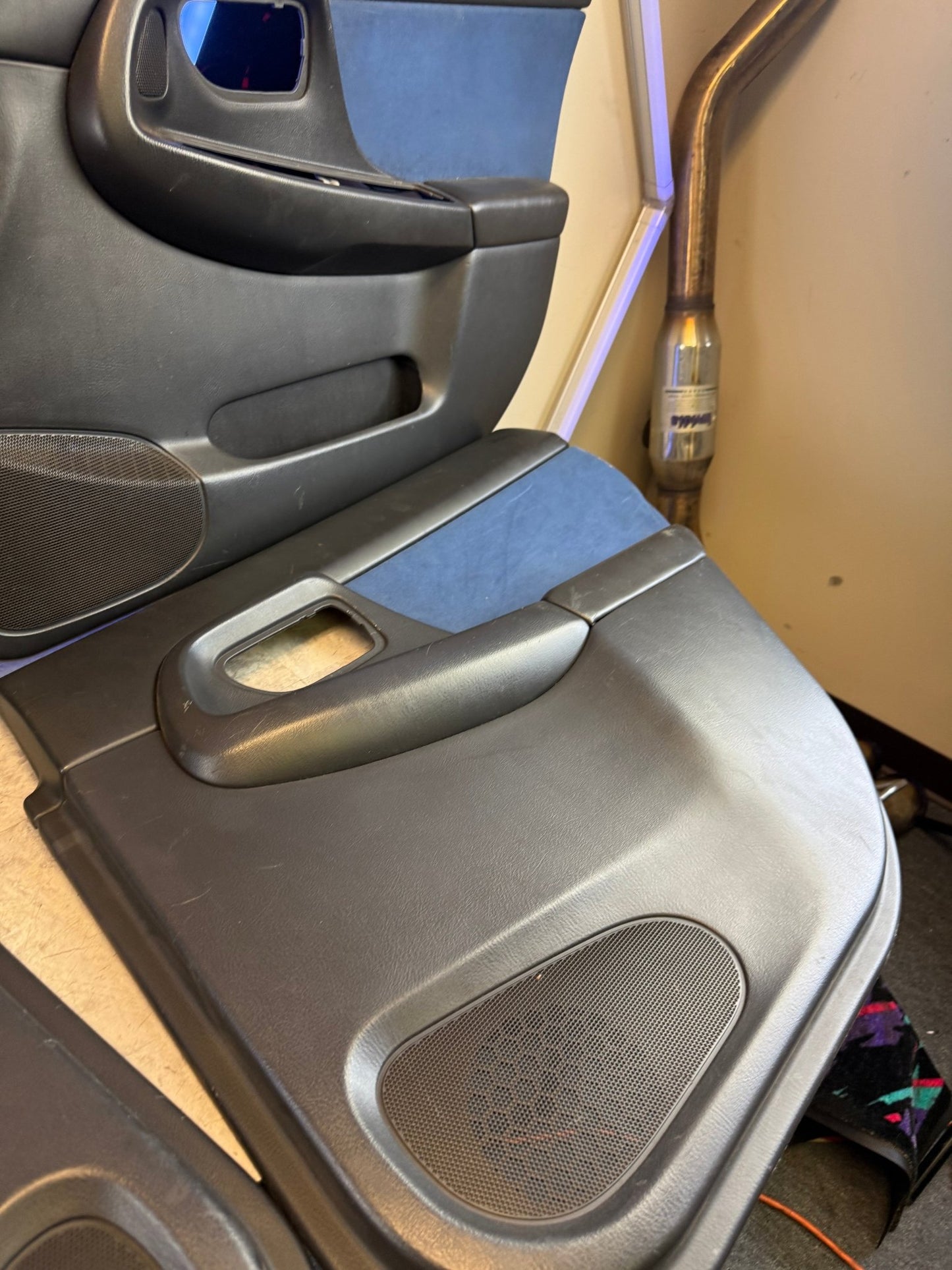 OEM Subaru STi 2004 wrx “ blue “ alacanta suede door cards 2002-2004 wrx bugeye blobeye 04