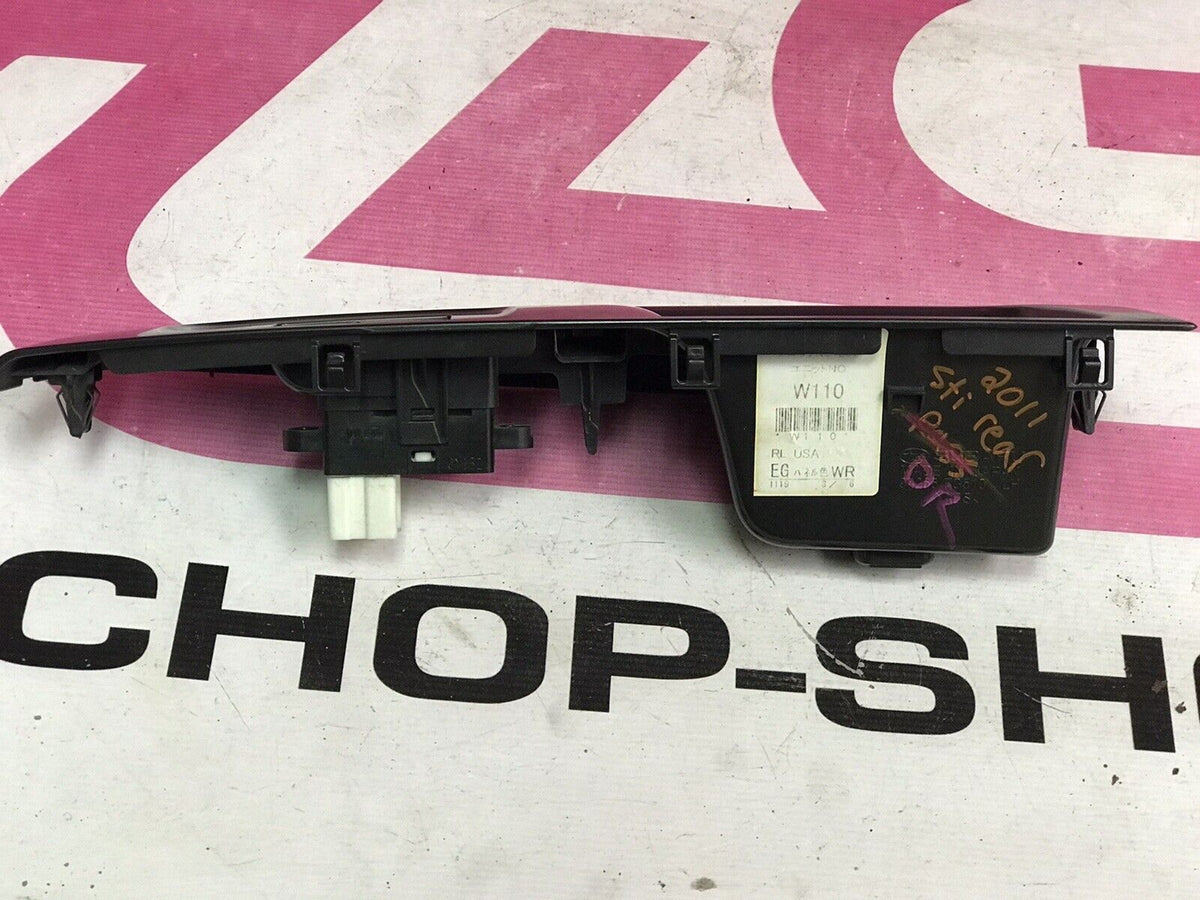2008-2014 Subaru Impreza WRX STi Window Switch And Trim Rear LH Driver