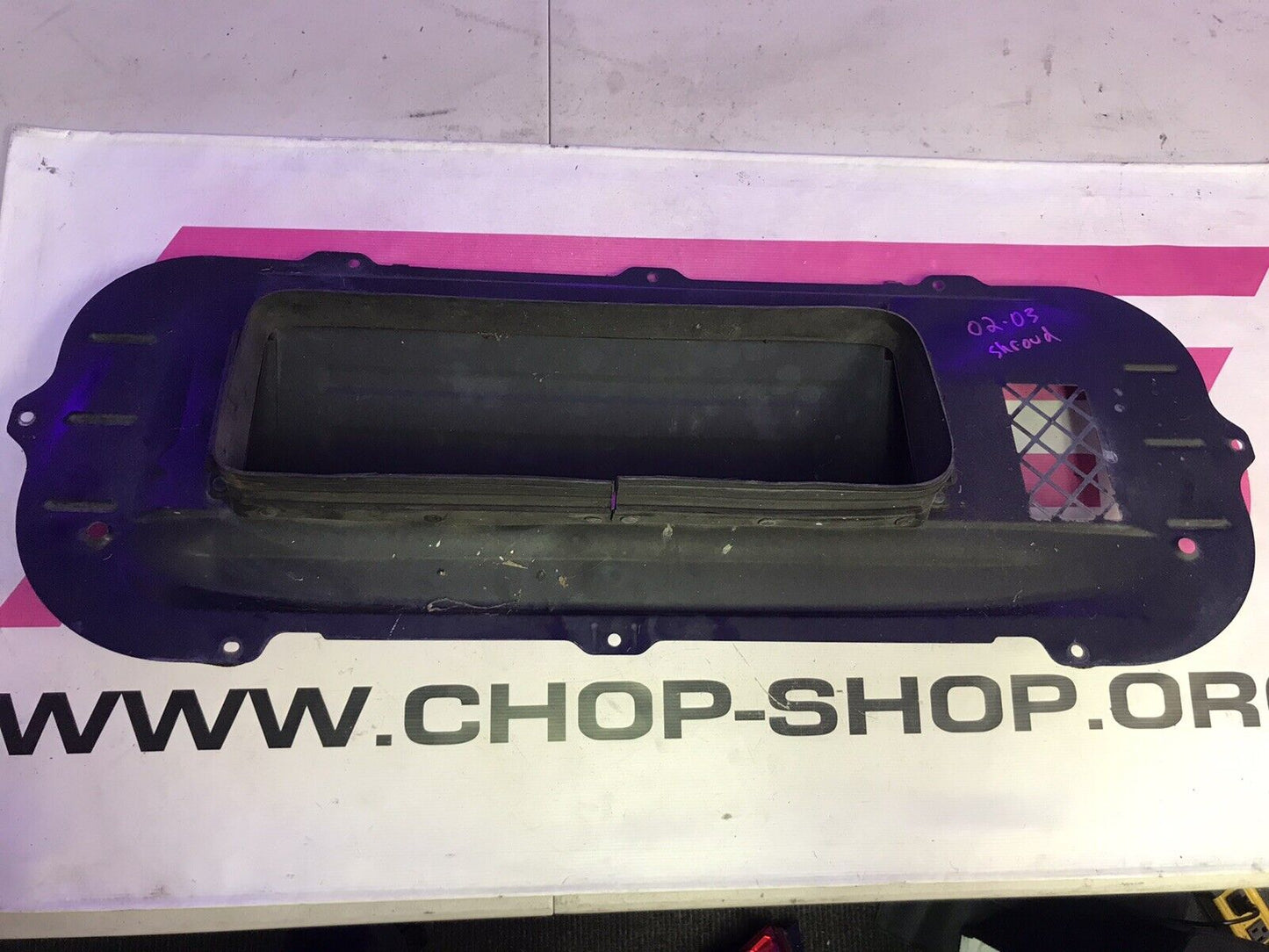 OEM 2002-2003 Subaru Impreza WRX Hood Scoop Splitter Assembly