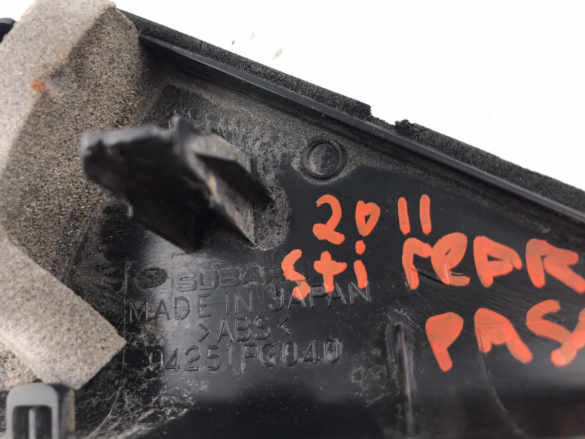 2008-2014 Subaru WRX STi Interior OEM Rear Right Door Trim