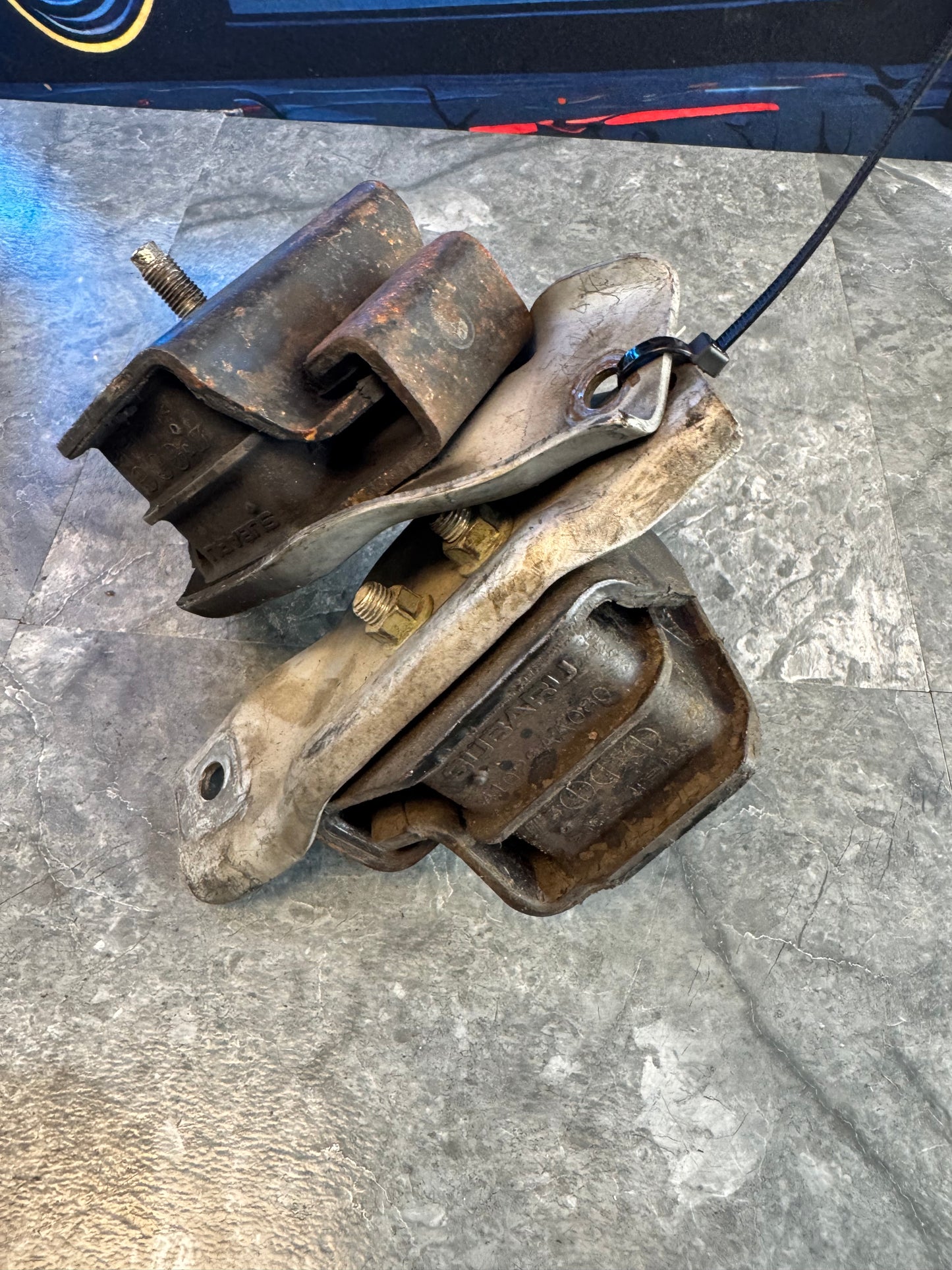 2002-2021 Subaru WRX STi OEM Engine Mount Set With Plates Brackets