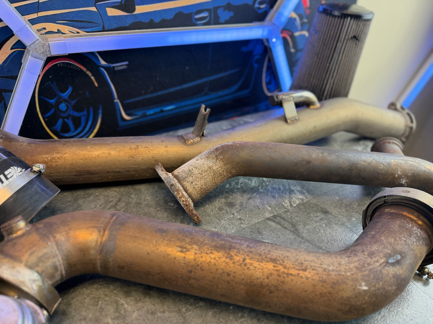 ETS rotated turbo kit 2015 - 2021 Subaru STi 1000 horsepower w/ Garrett 1050 GTX 3584 RS turbo