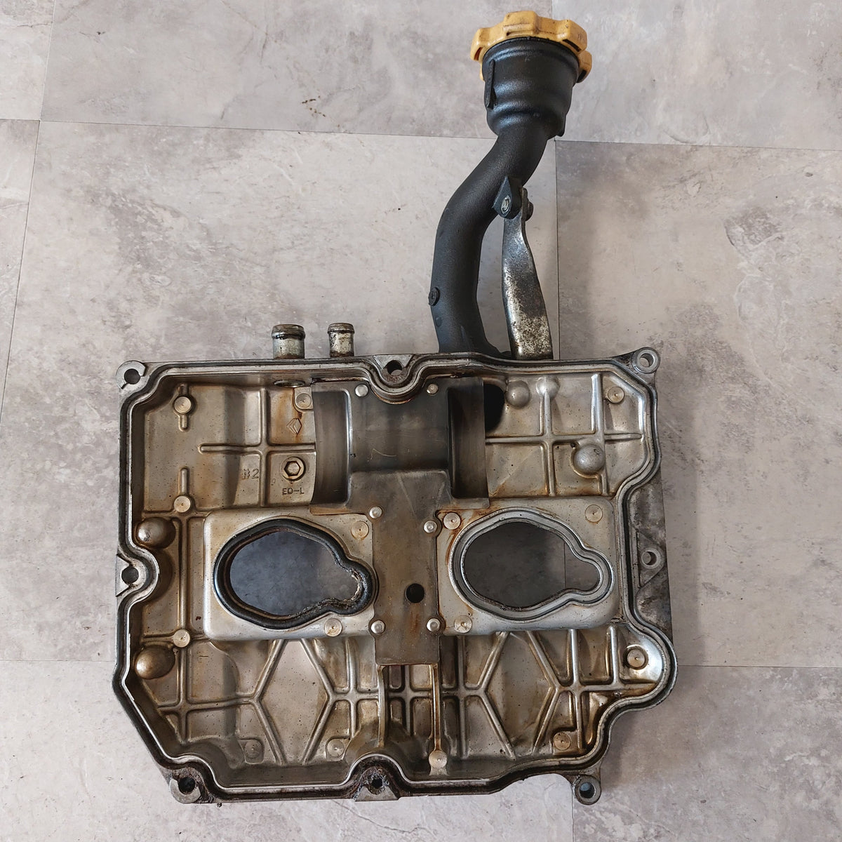 2008-2014 Subaru WRX STi Driver OEM Side Engine Valve Cover LH Filler Neck