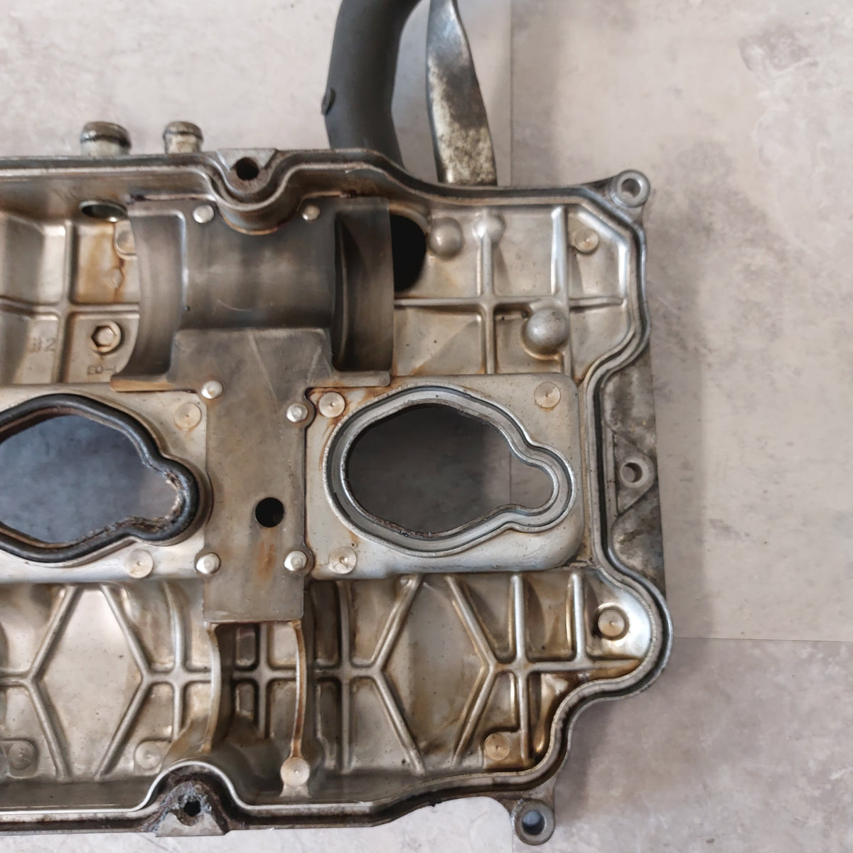 2008-2014 Subaru WRX STi Driver OEM Side Engine Valve Cover LH Filler Neck