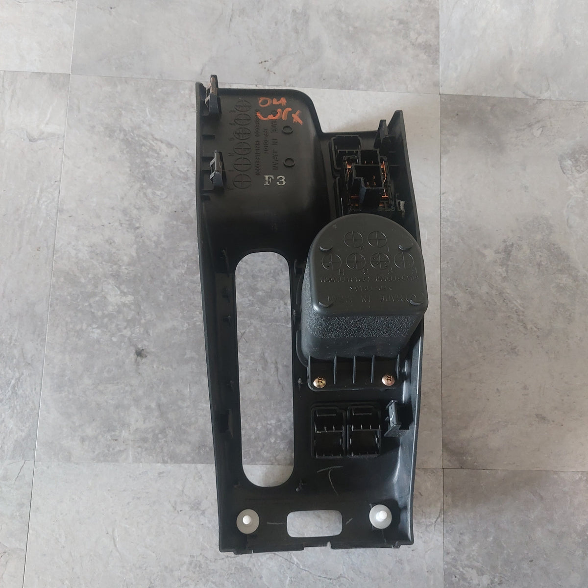 2002-2004 Subaru Impreza WRX Center OEM Console Cup Holder E Brake Trim Window Switch