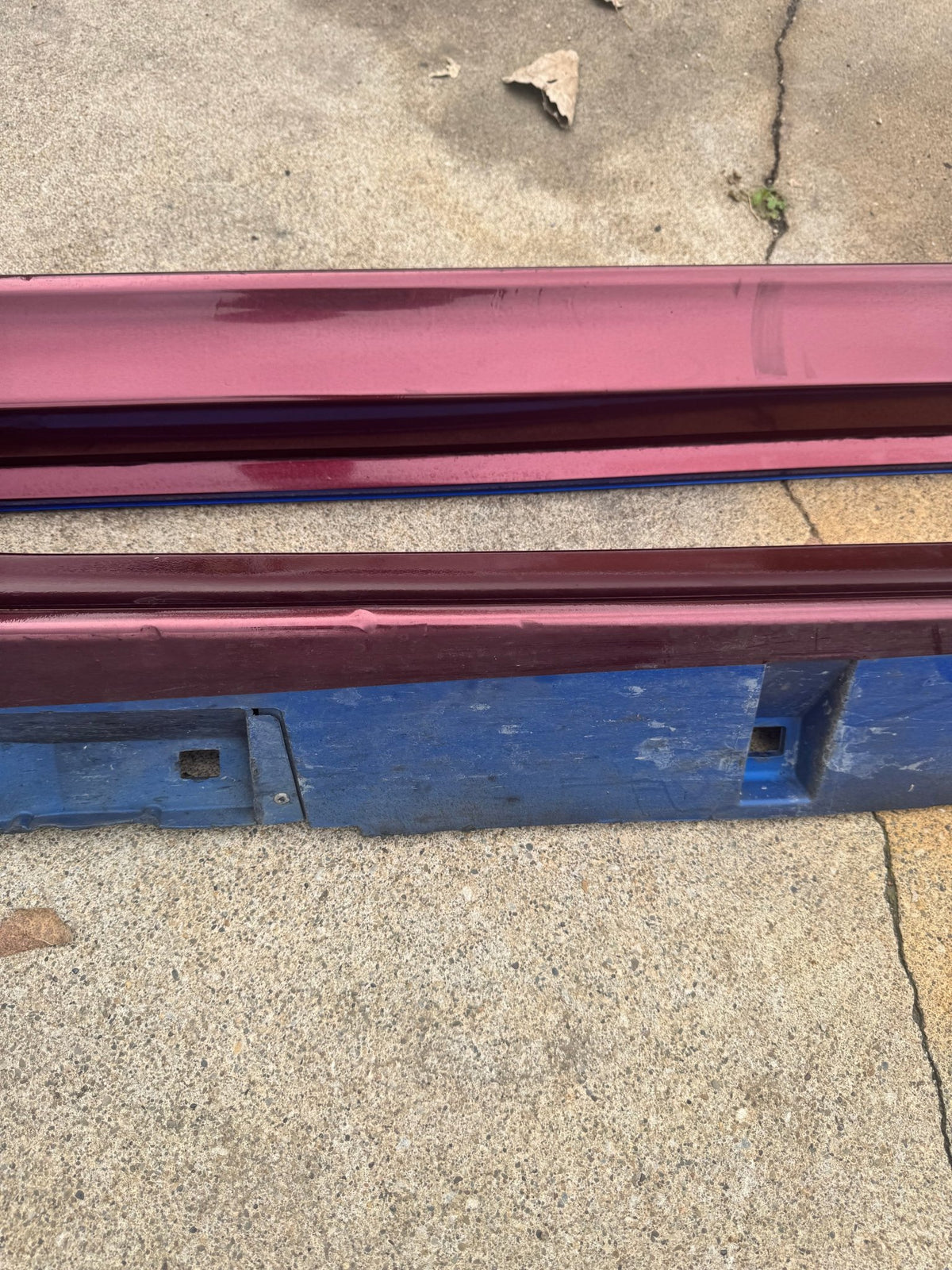 2011-2014 Subaru WRX / 2008-2014 Subaru WRX STi Hatch OEM World Rally Blue WRB Side Skirts Assembly Wrapped