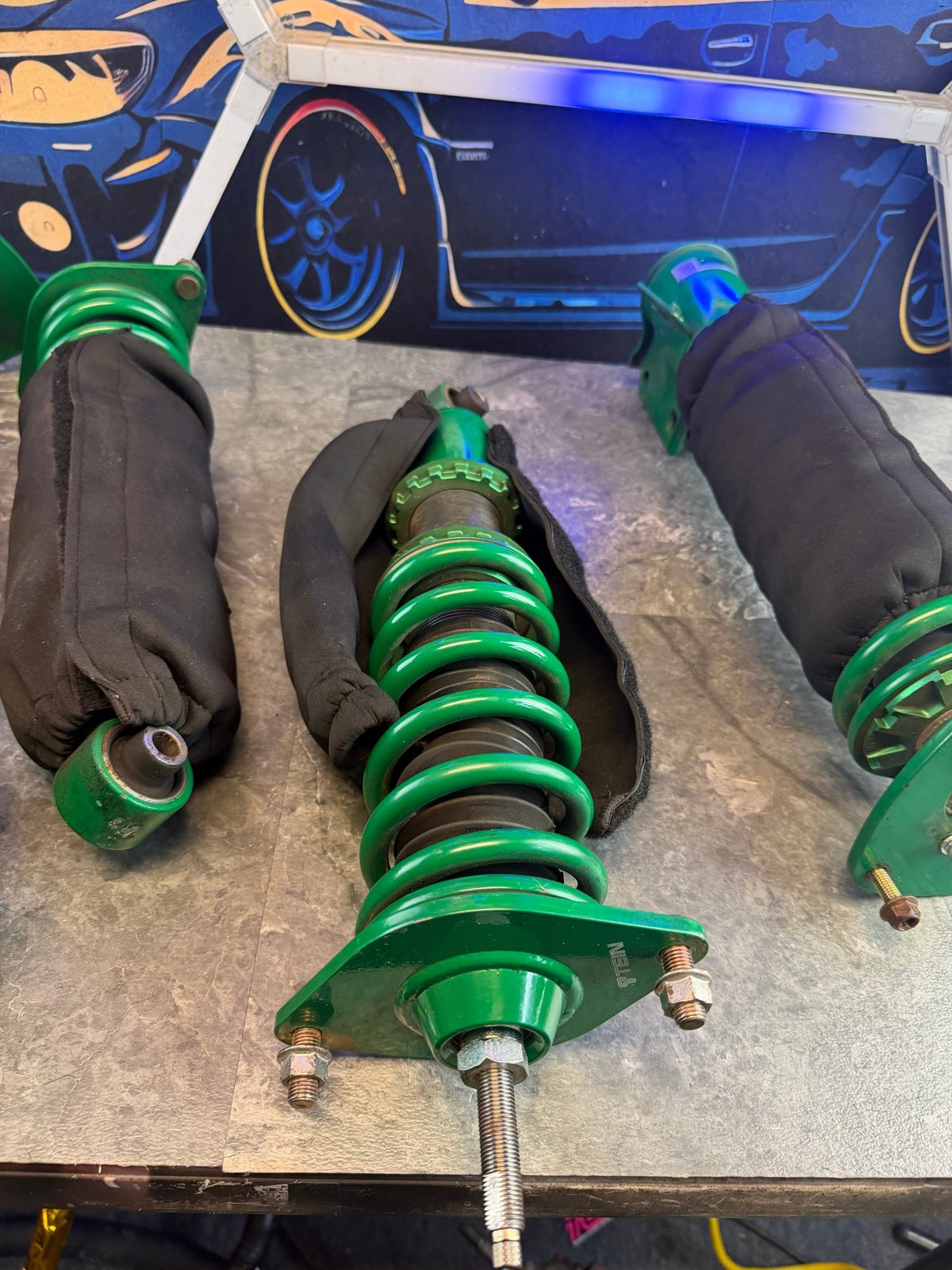 TEIN coilovers 2008 - 2014 Subaru wrx 5x100 adjustable w: iag bags FLEX Z