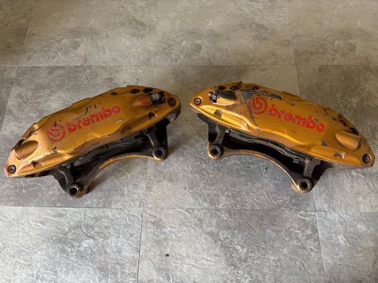 04-07 SUBARU WRX STI OEM FRONT BREMBO BRAKE CALIPER SET RH LH