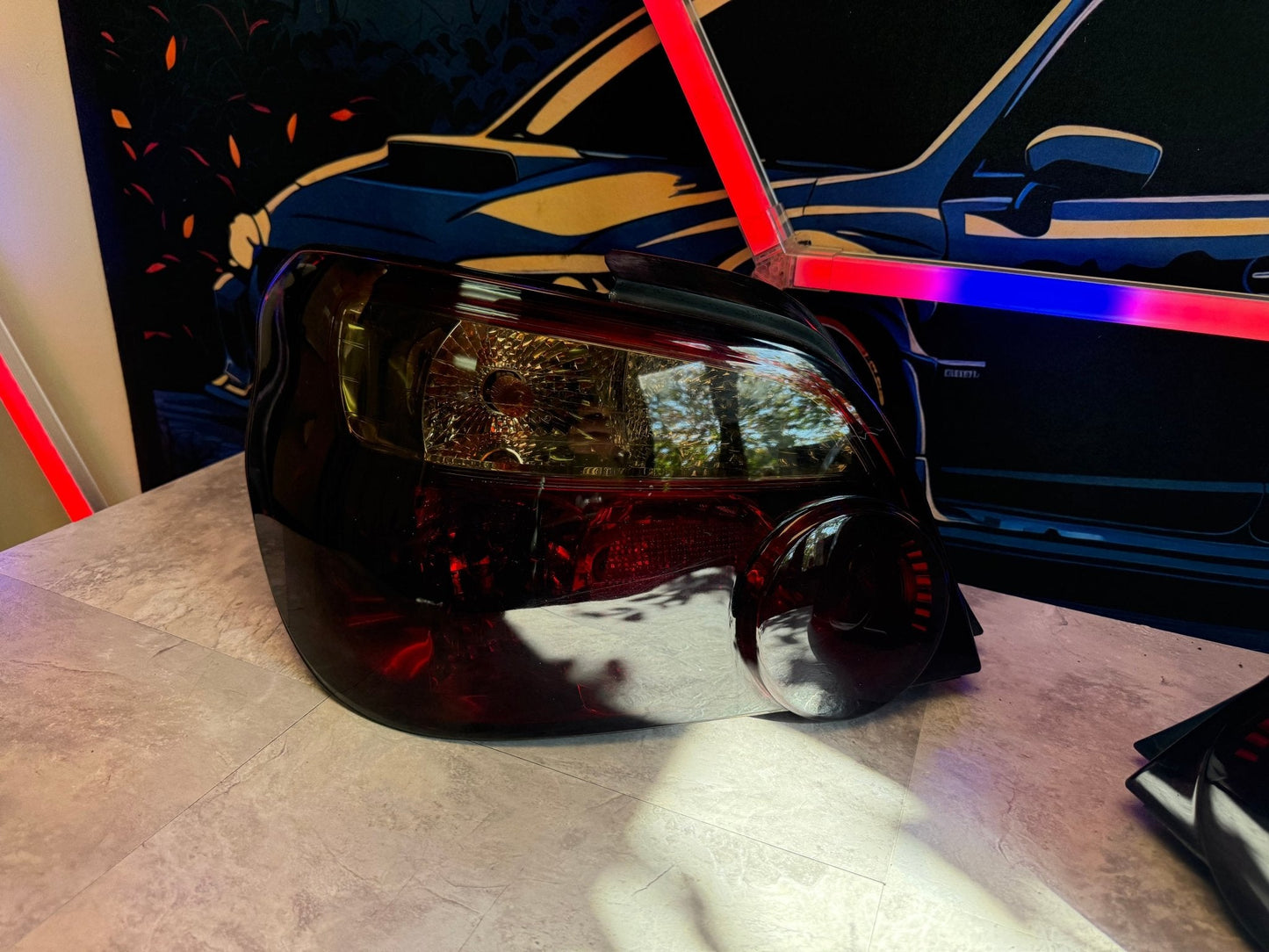 2004 2005 Subaru Impreza , wrx & STi SEDAN blobeye tail lights oem tinted taillights