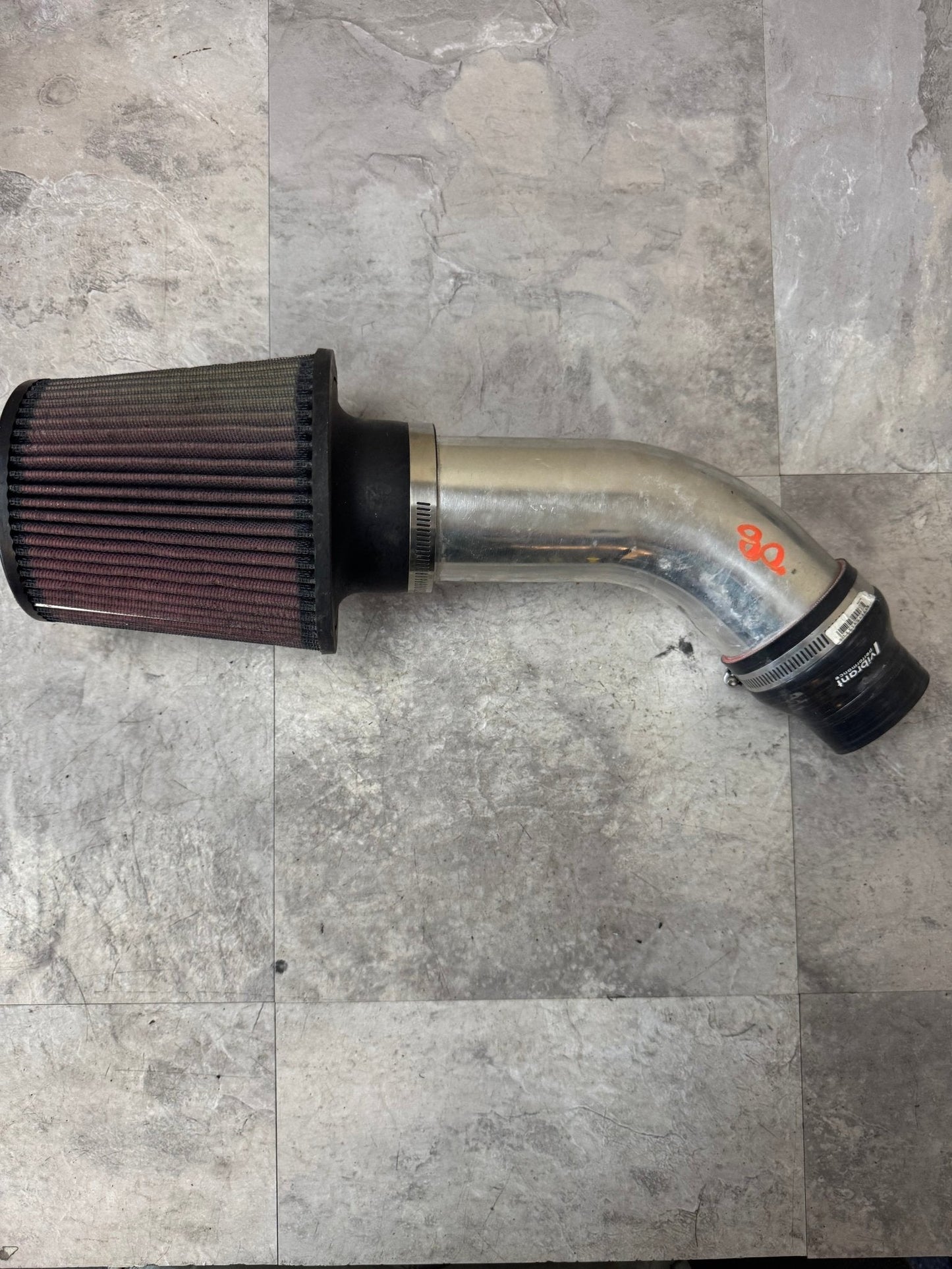 Unbranded Cold Air Intake 08-14 Subaru Impreza WRX STi With Vibrant Performance Reducing Coupler