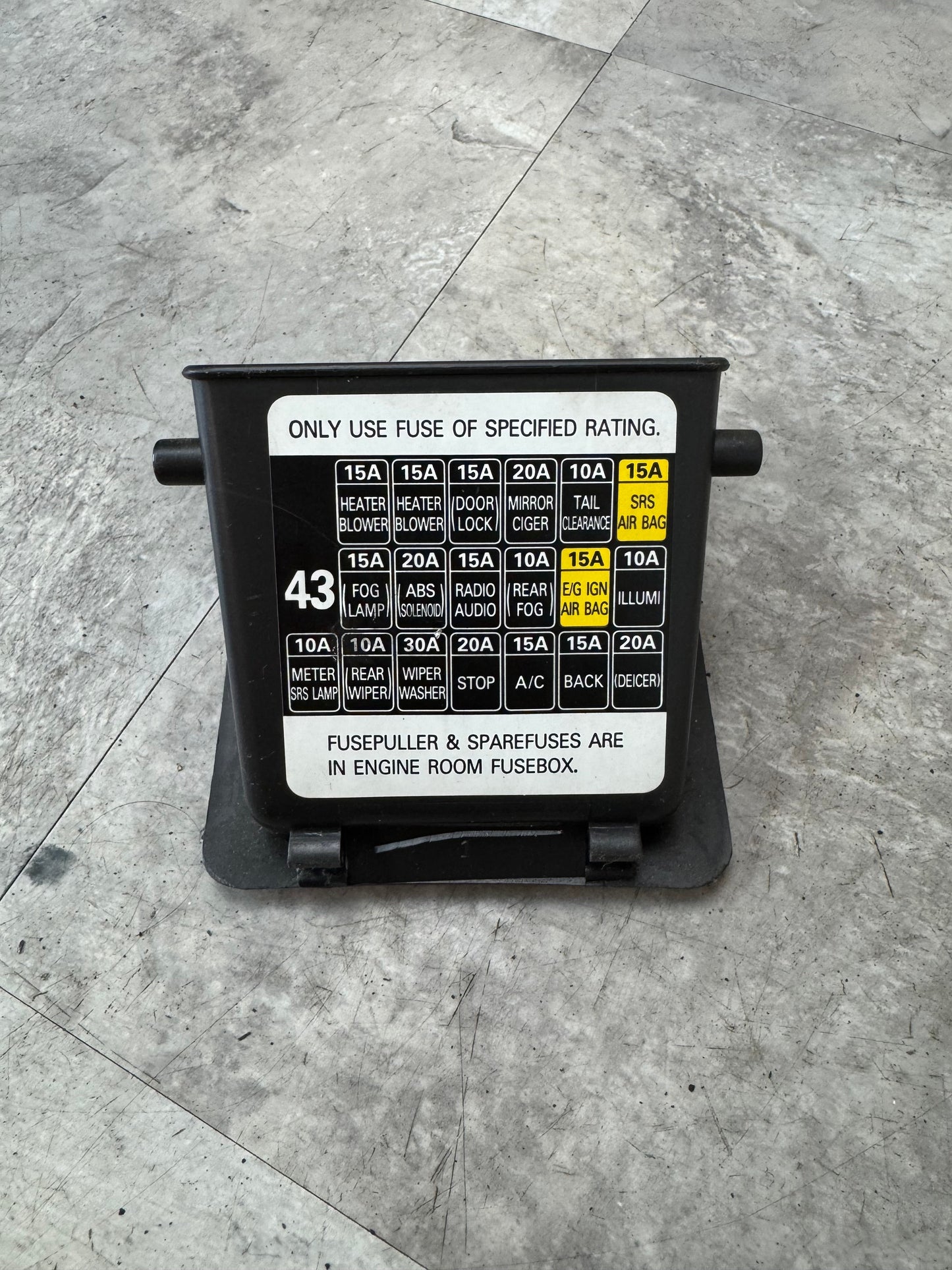 Inside Fuse Box Cover Ash Tray Storage for 02-05 Subaru Impreza WRX