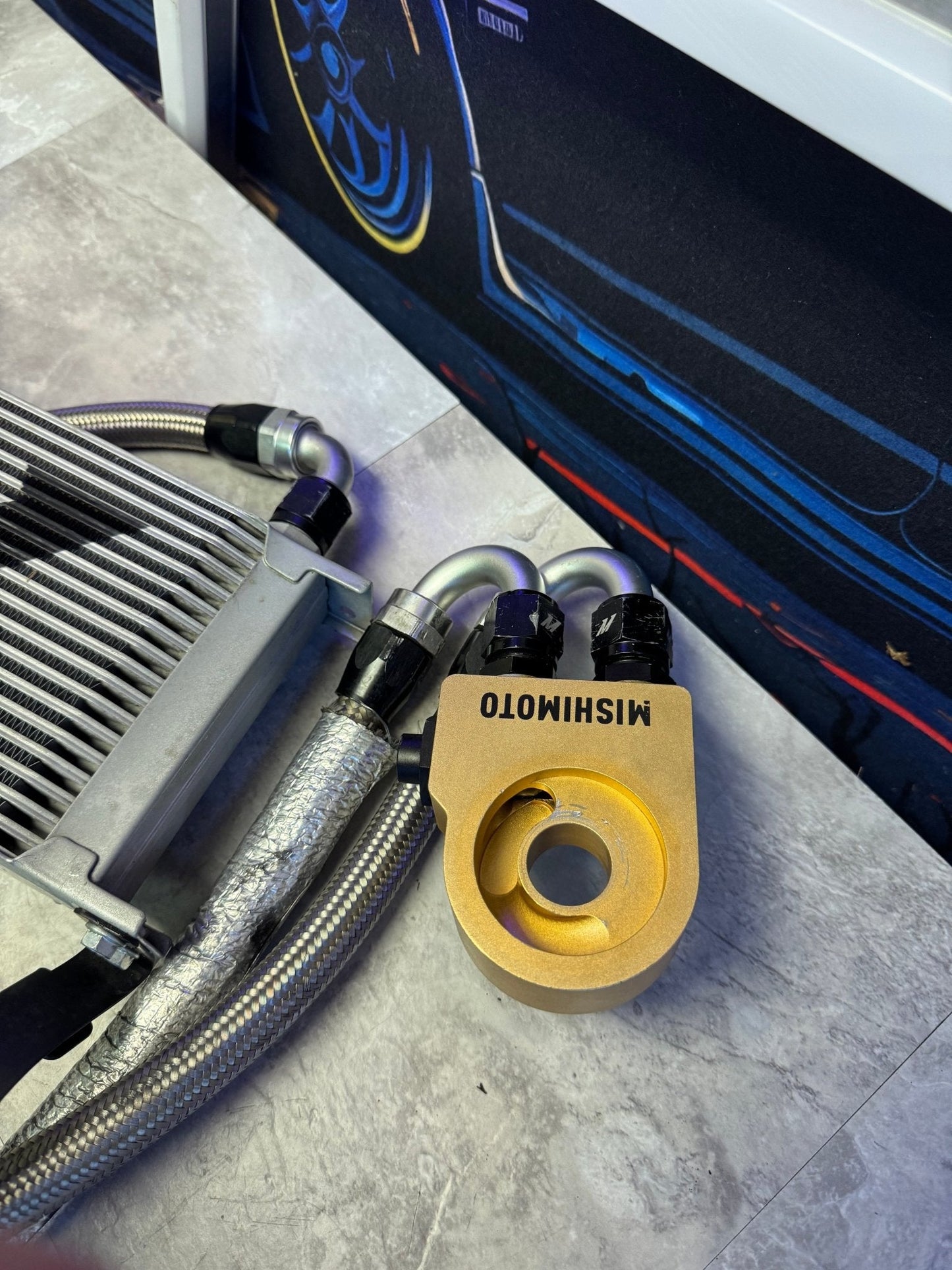 Mishimoto Top Mount Oil Cooler Kit For Subaru 15-21 STi