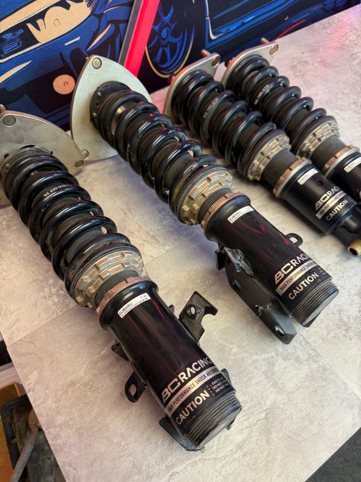 BC BR COILOVERS STi 2015-2021 VA wrx 5x114 Adjustable suspension 08-14 STi