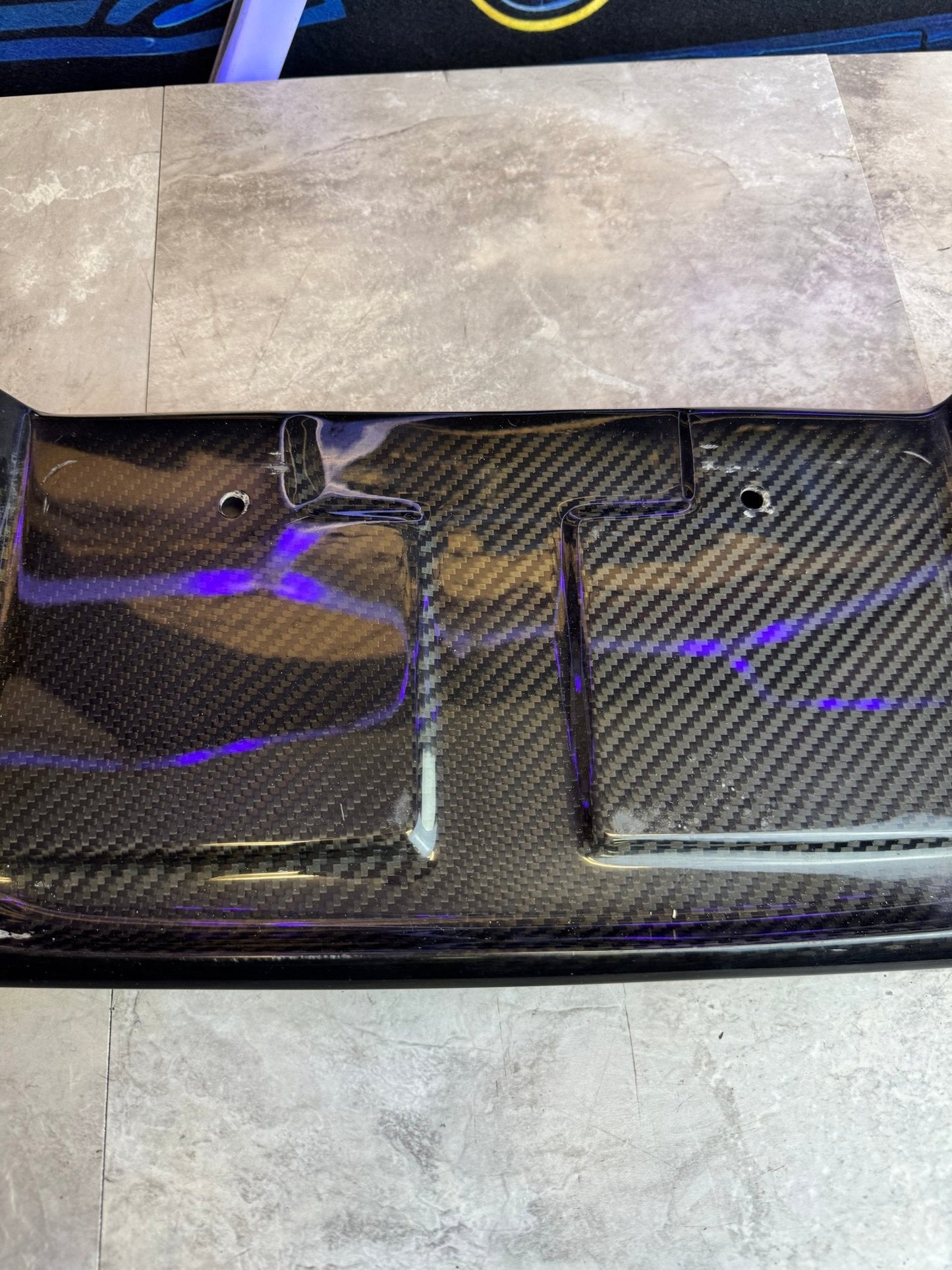 APR Carbon Fiber License Plate Frame Diffuser For Subaru 15-21 WRX/STi