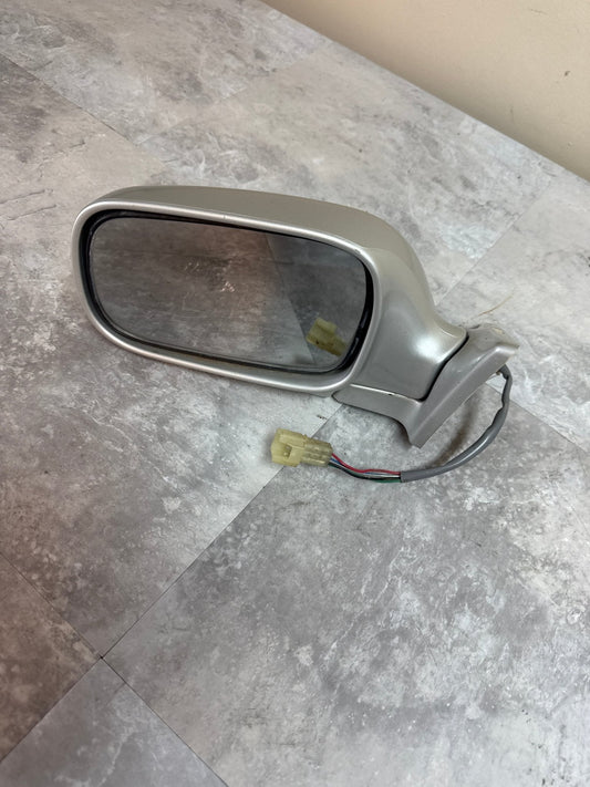 1998-2001 SUBARU IMPREZA 2.5 RS GC8 LH SIDE MIRROR DRIVER SIDE SILVER OEM