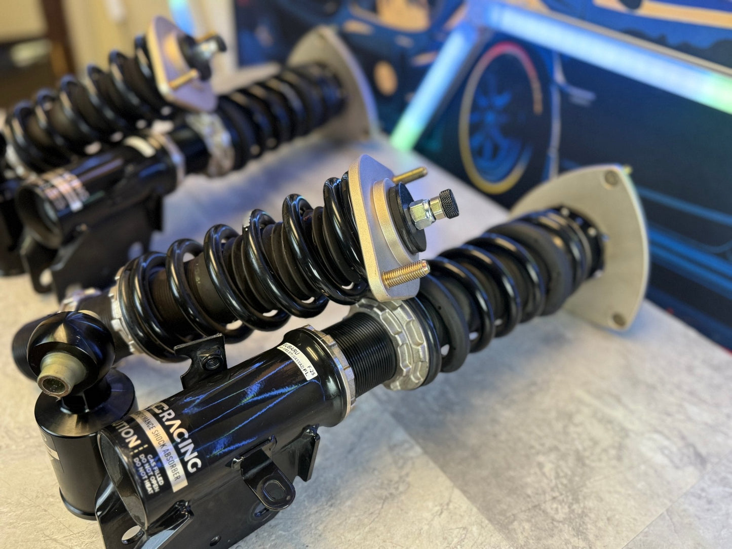 BC BR COILOVERS STi 2015-2021 VA wrx 5x114 Adjustable suspension 08-14 STi CLEAN !