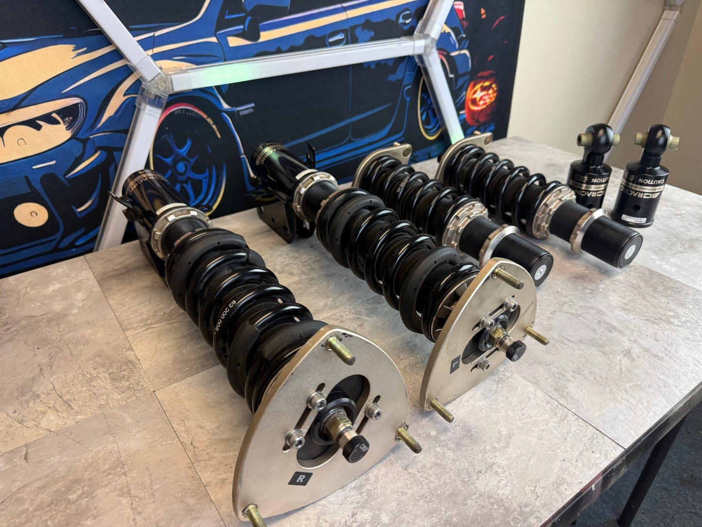 BC BR COILOVERS STi 2015-2021 VA wrx 5x114 Adjustable suspension 08-14 STi CLEAN !