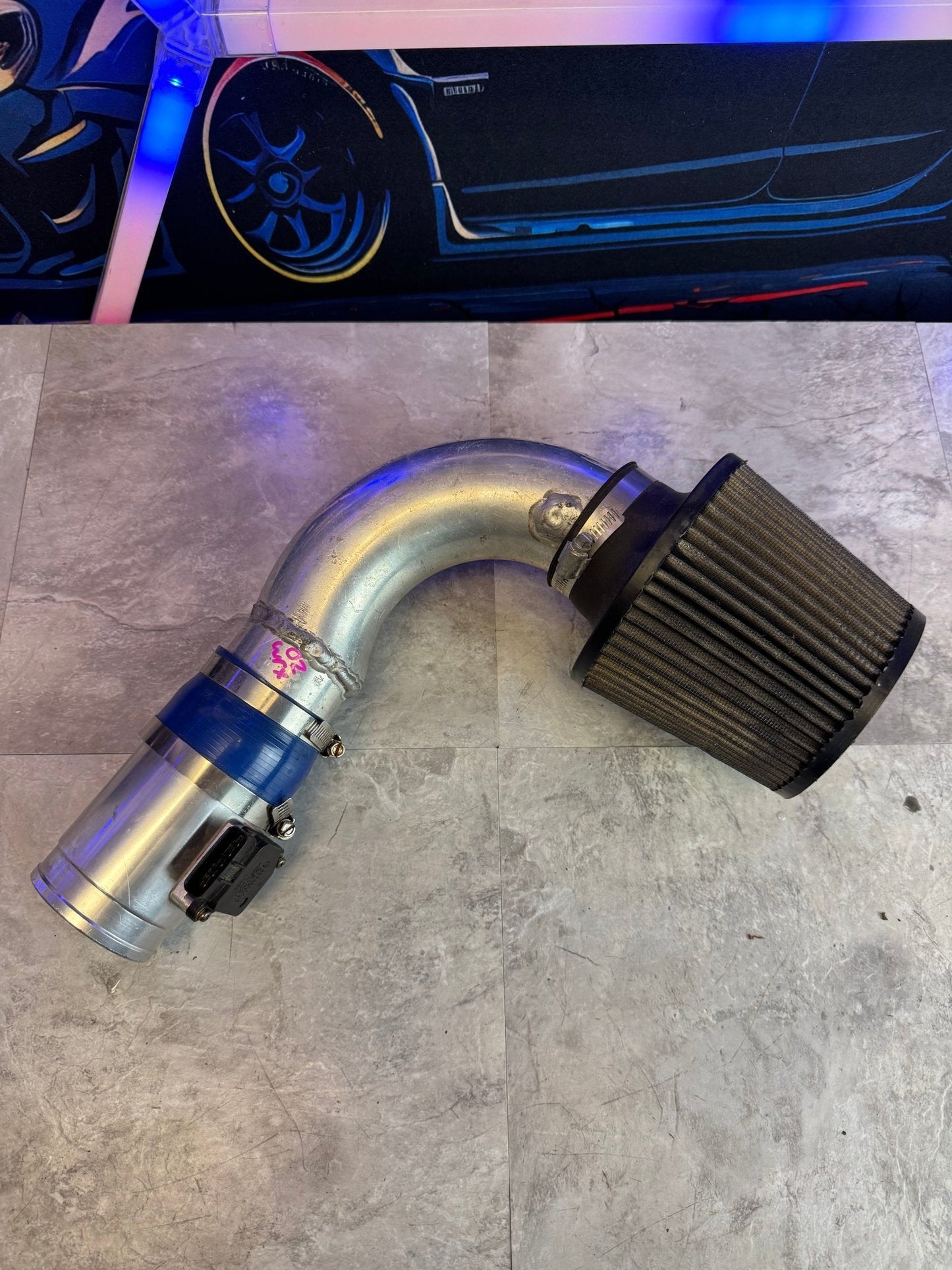 Unbranded Cold Air Intake With Box For 02-07 Subaru Impreza WRX With MAF