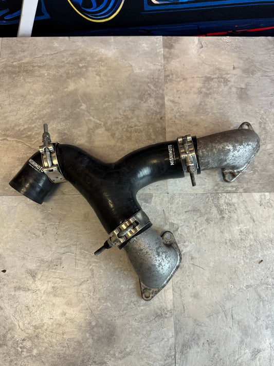 Subaru Intercooler Y-Pipe With Mishimoto Silicone Hose For Subaru 02-07 WRX