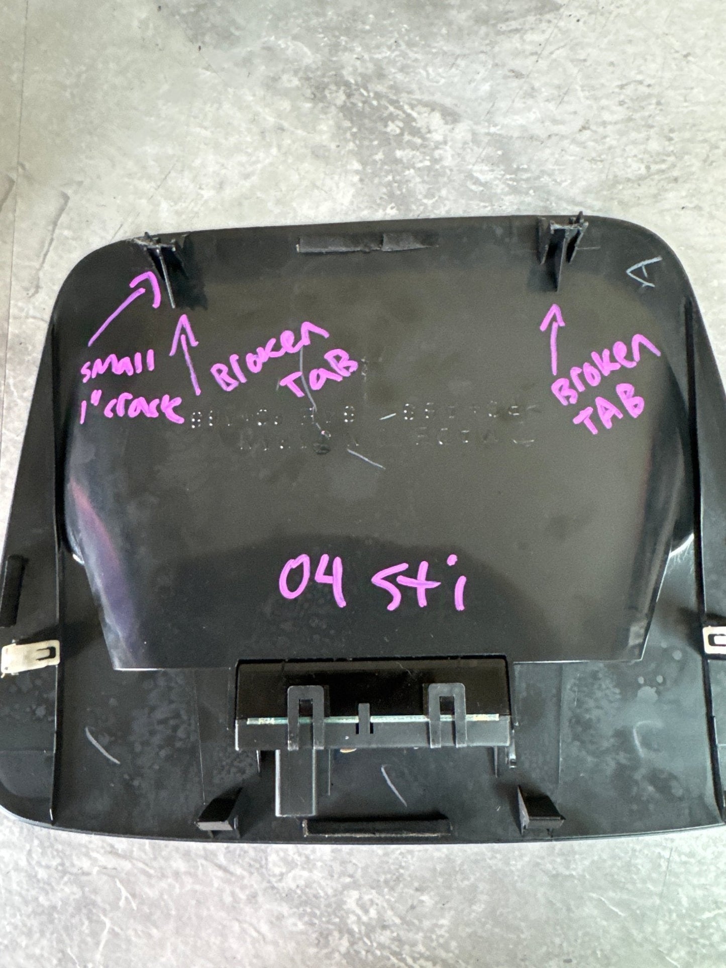 2004-2007 Subaru Impreza WRX STI Digital Clock Dash Board Trim Bezel