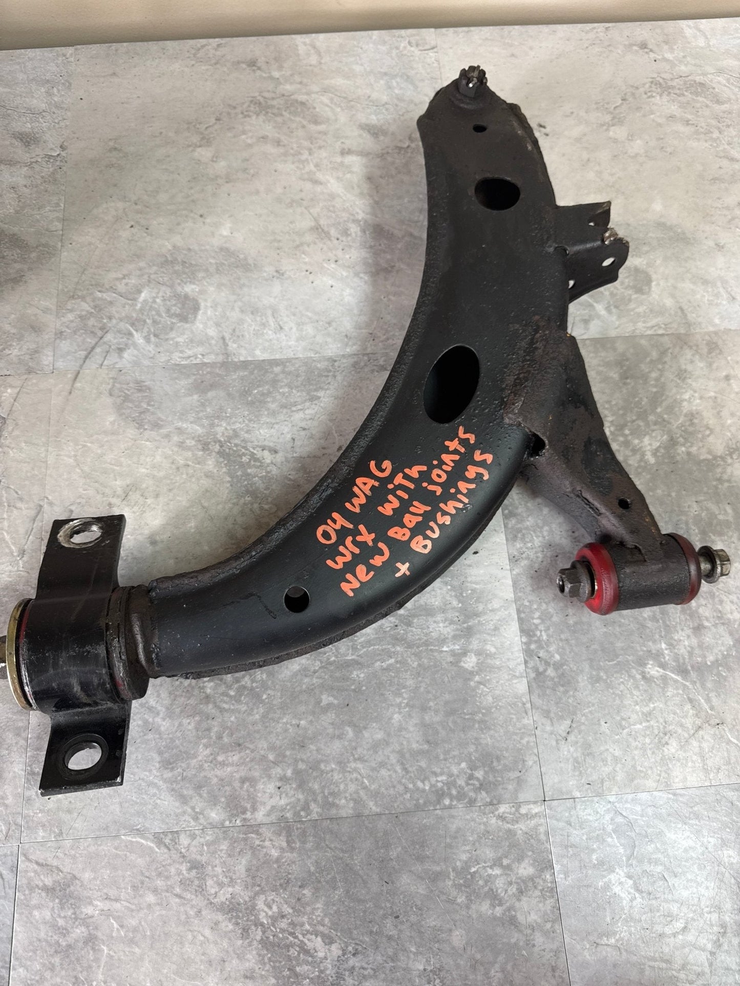 Subaru OEM Lower Control Arm - Front Left (02-04 WRX Wagon) - New Ball Joints and Bushings