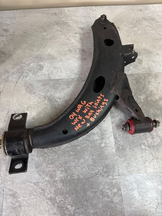 Subaru OEM Lower Control Arm - Front Left (02-04 WRX Wagon) - New Ball Joints and Bushings