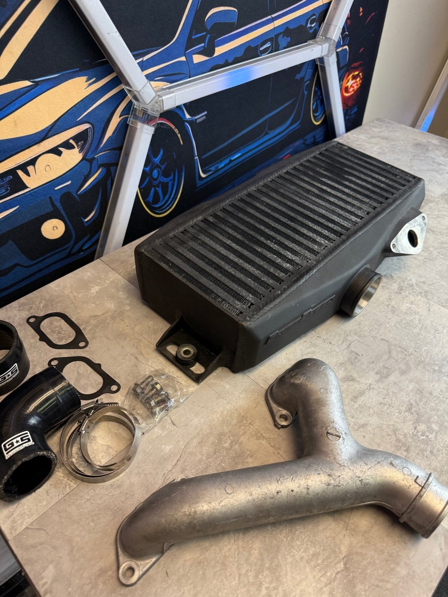 GRIMMSPEED TMIC Subaru STi 2004-2021 & 2002-2007 WRX Top Mount Intercooler