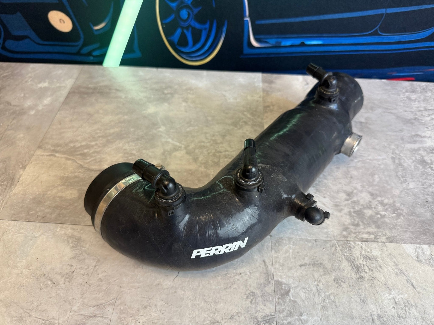 Perrin Turbo Inlet For 02-07 Subaru WRX/04-21 STI/04-08 Forester XT black