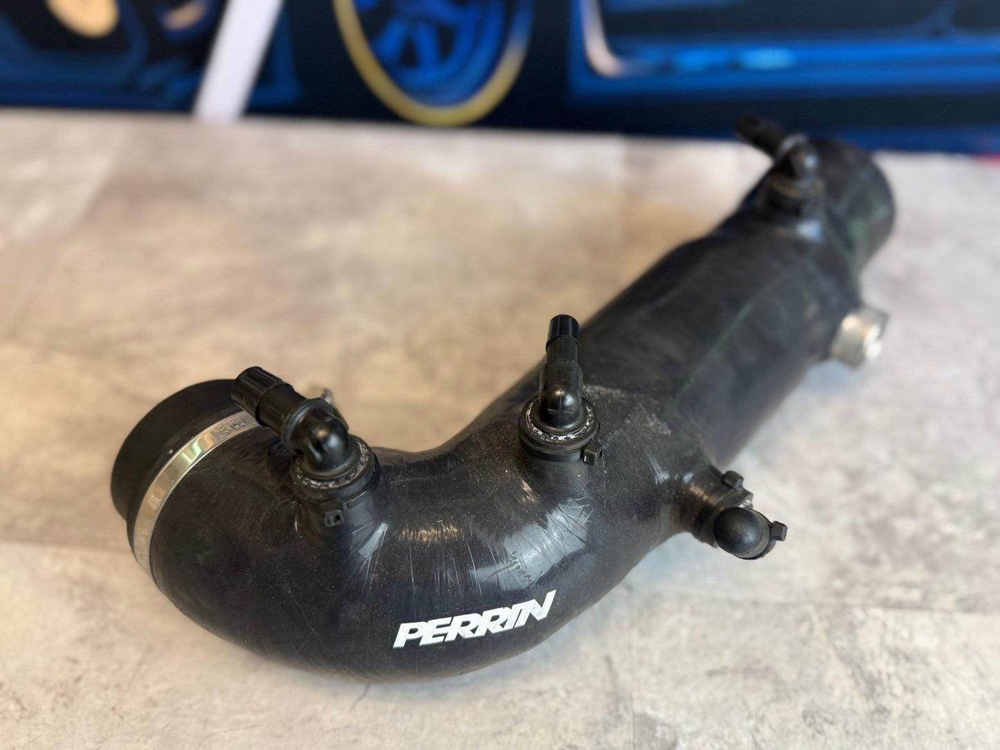 Perrin Turbo Inlet For 02-07 Subaru WRX/04-21 STI/04-08 Forester XT black