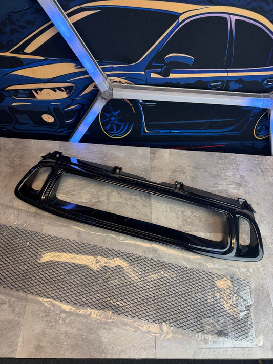 Vivid Racing Spec-D Black ABS Aluminum Mesh Grille For 04-05 Subaru Impreza WRX STi