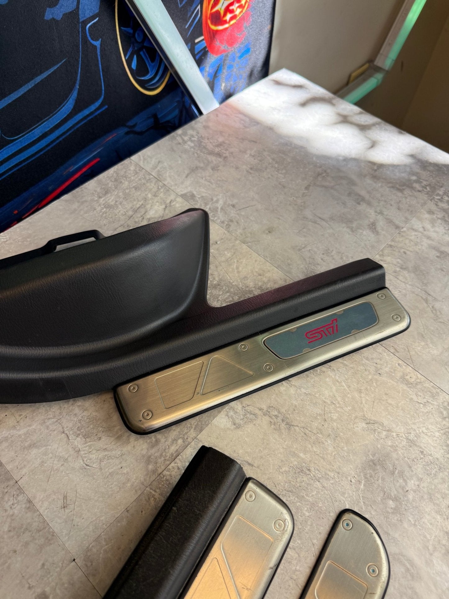 JDM STi 02-07 Subaru STi & WRX / Impreza Sedan Scuff Plates Door Sills