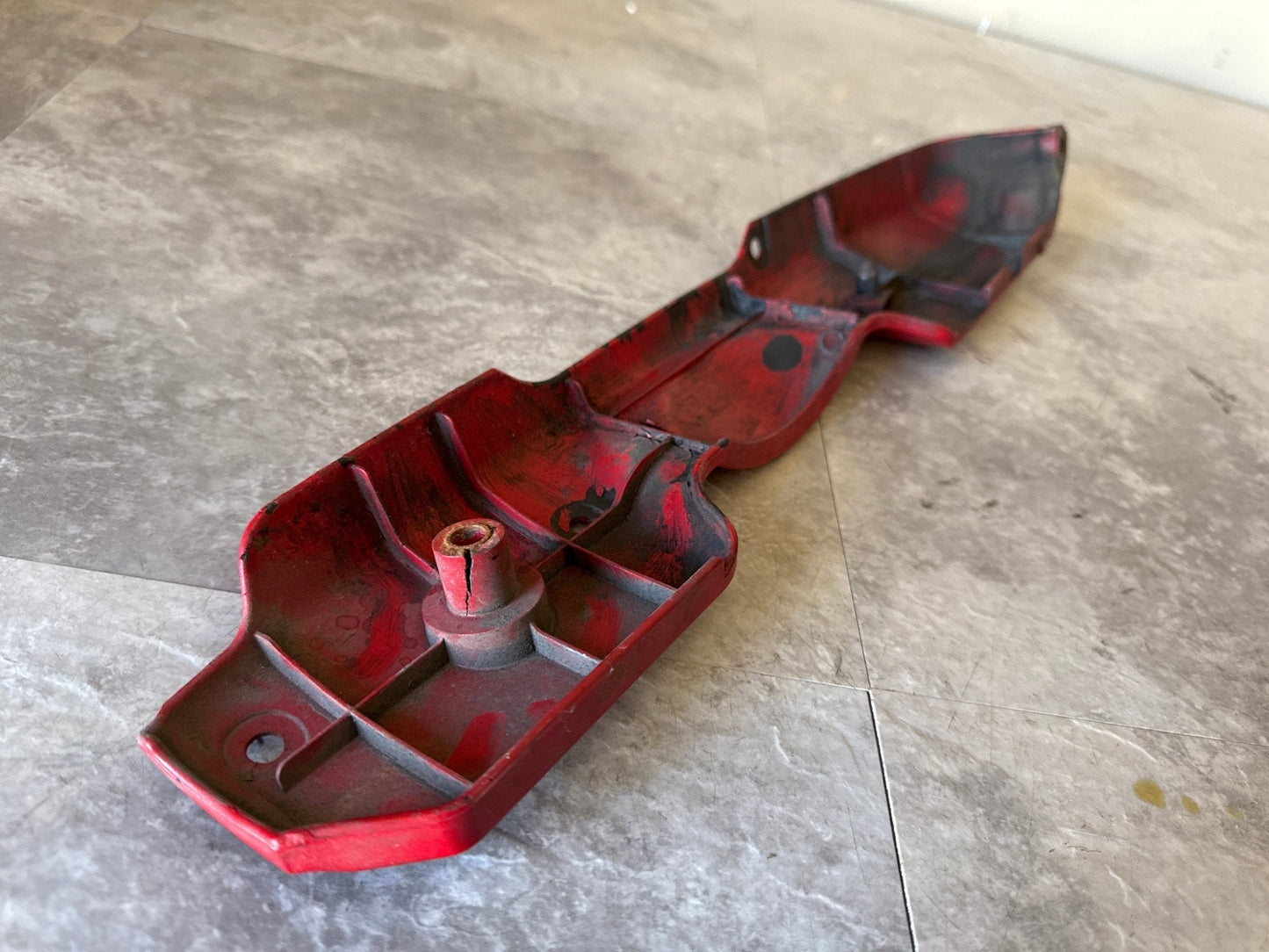 2004-2014 Subaru Impreza WRX STi OEM Alternator Cover Belt Trim (painted Red)
