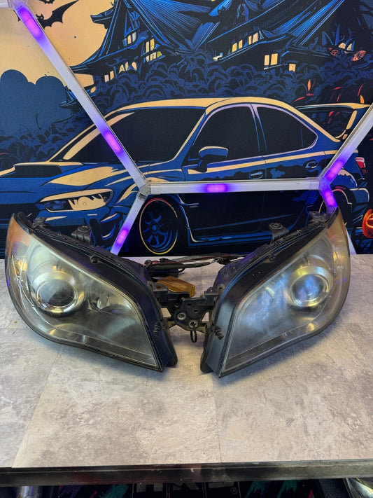 2006-2007 Subaru Impreza WRX STi OEM Headlight Pair Assembly HID Module