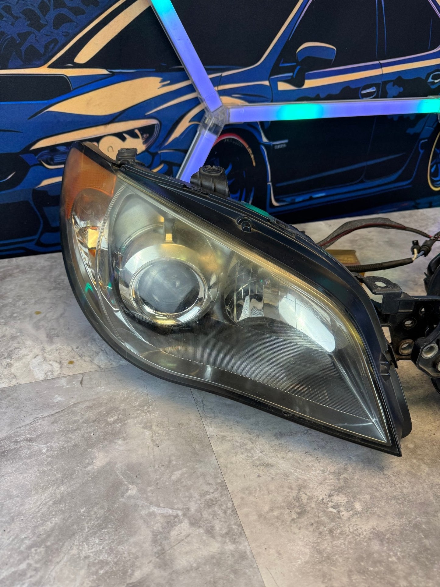 2006-2007 Subaru Impreza WRX STi OEM Headlight Pair Assembly HID Module