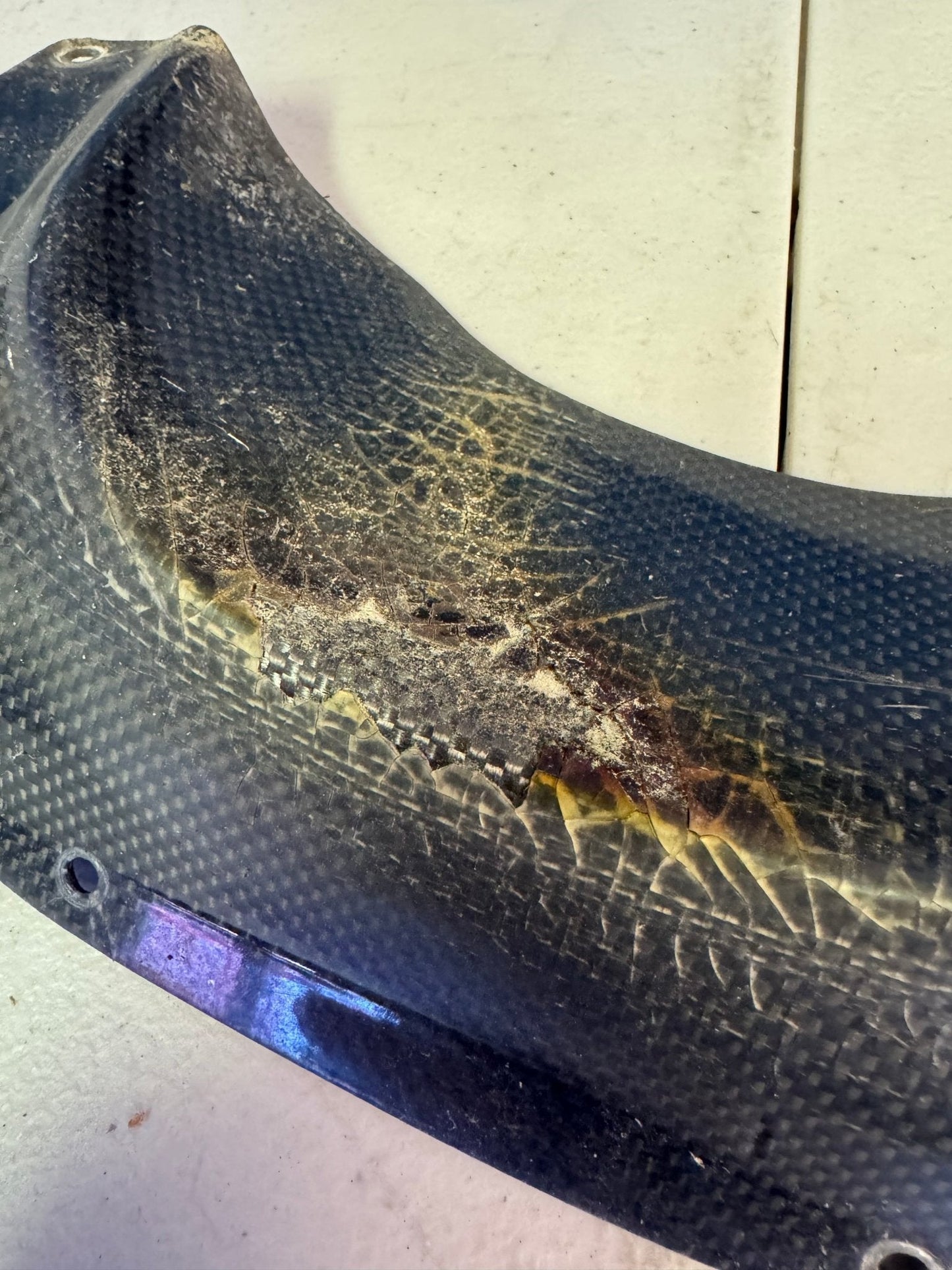 Carbon Fiber Exhaust Bumper Heatshield For Subaru 04-07 WRX/STi