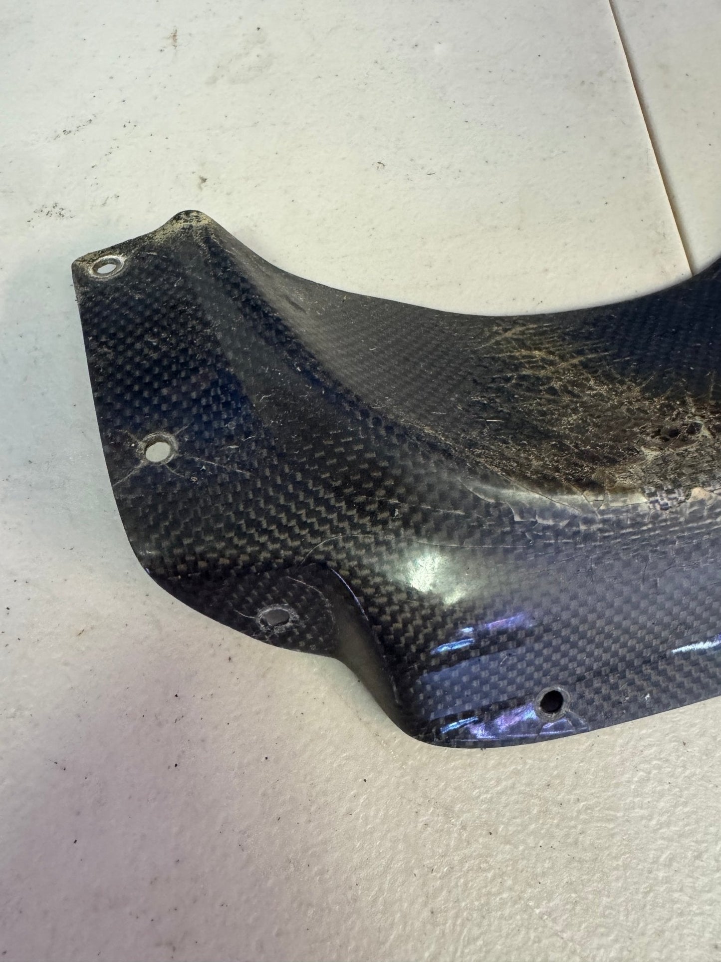 Carbon Fiber Exhaust Bumper Heatshield For Subaru 04-07 WRX/STi