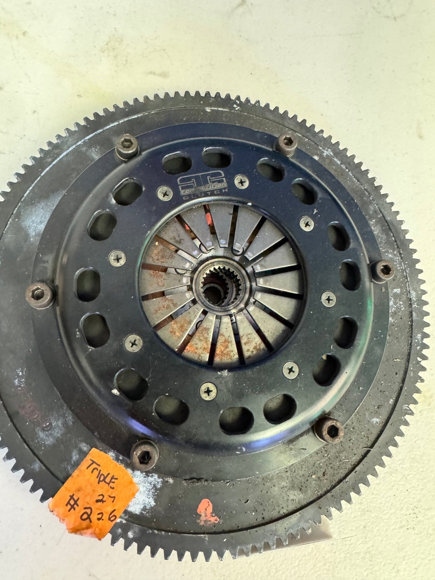 COMPETITION Triple Disc Clutch Kit For Subaru STi 04-21 Competition With Flywheel Six Speed