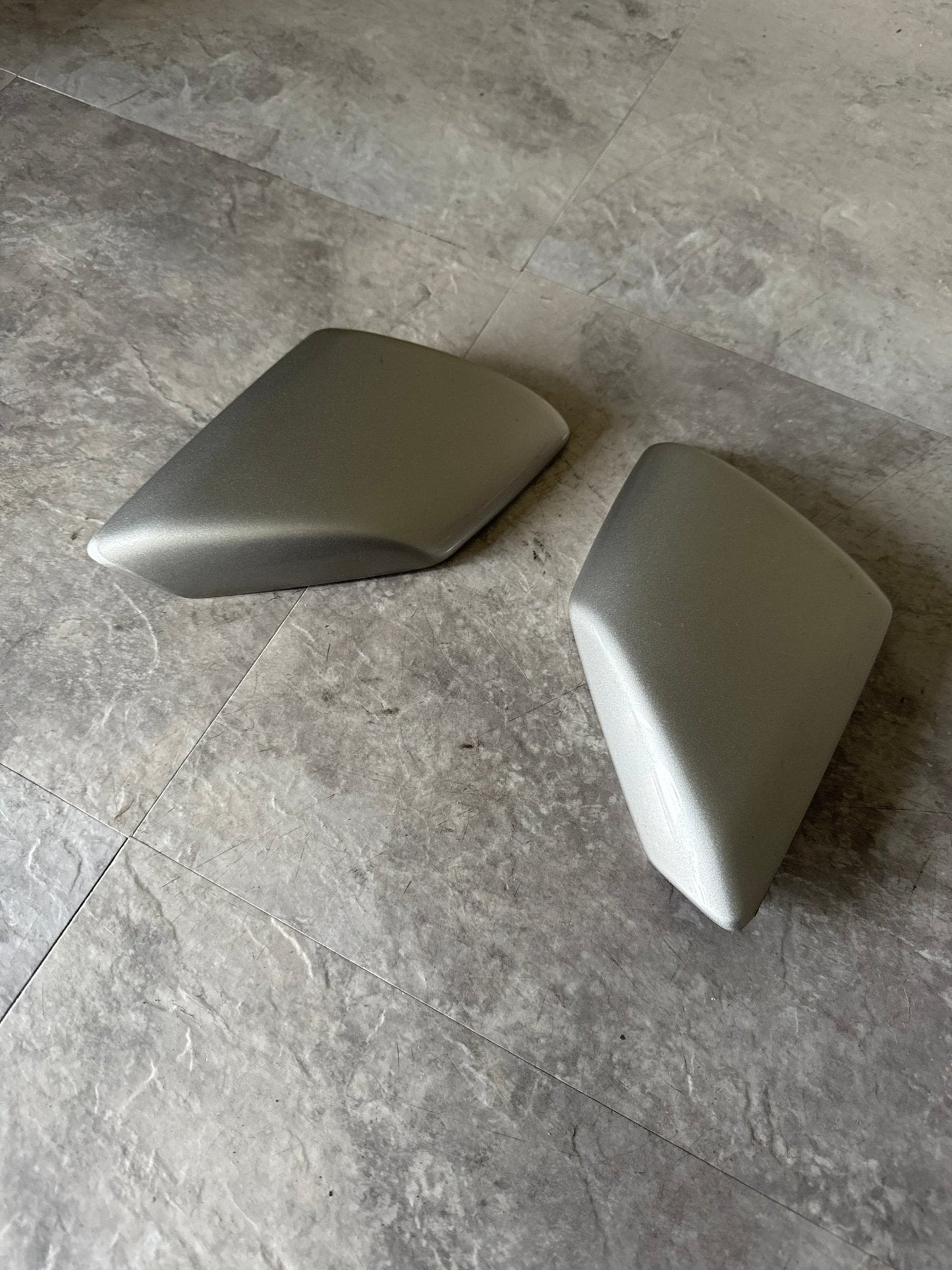 06-07 Subaru STI OEM Roof Vane Wing Covers Silver Grey Metallic SGM