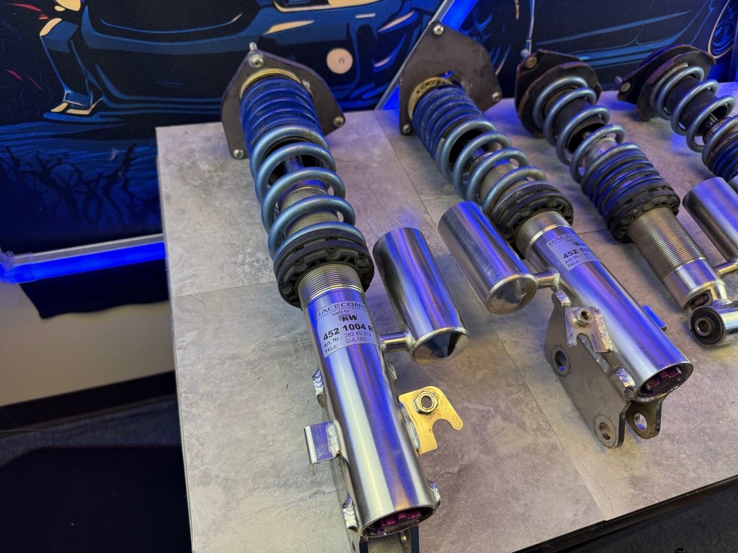 KW suspension RCE race comp engineering TARMAC 2 adjustable coilover coils coilover suspension Subaru STi 08-21 & wrx 15-21