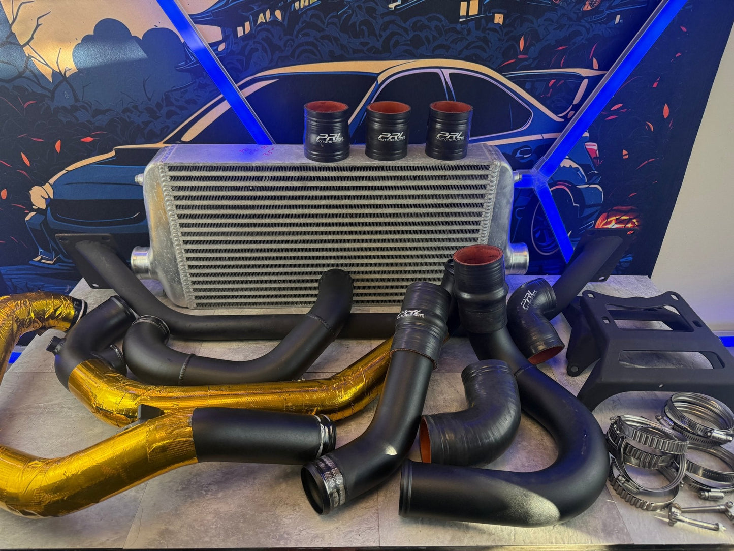 PRL Motorsports 3.5” FMIC kit 2015-2021 Subaru STi ej257 front mount intercooler