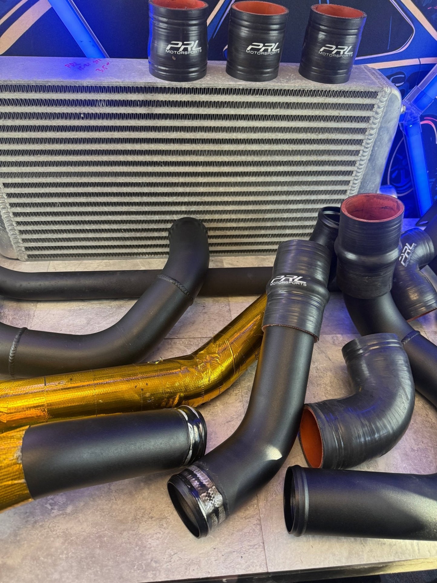 PRL Motorsports 3.5” FMIC kit 2015-2021 Subaru STi ej257 front mount intercooler