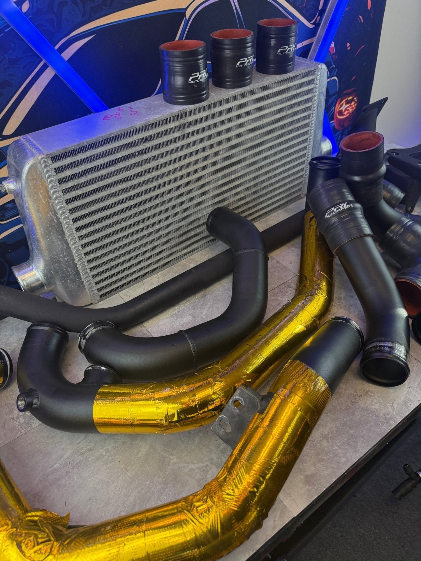 PRL Motorsports 3.5” FMIC kit 2015-2021 Subaru STi ej257 front mount intercooler